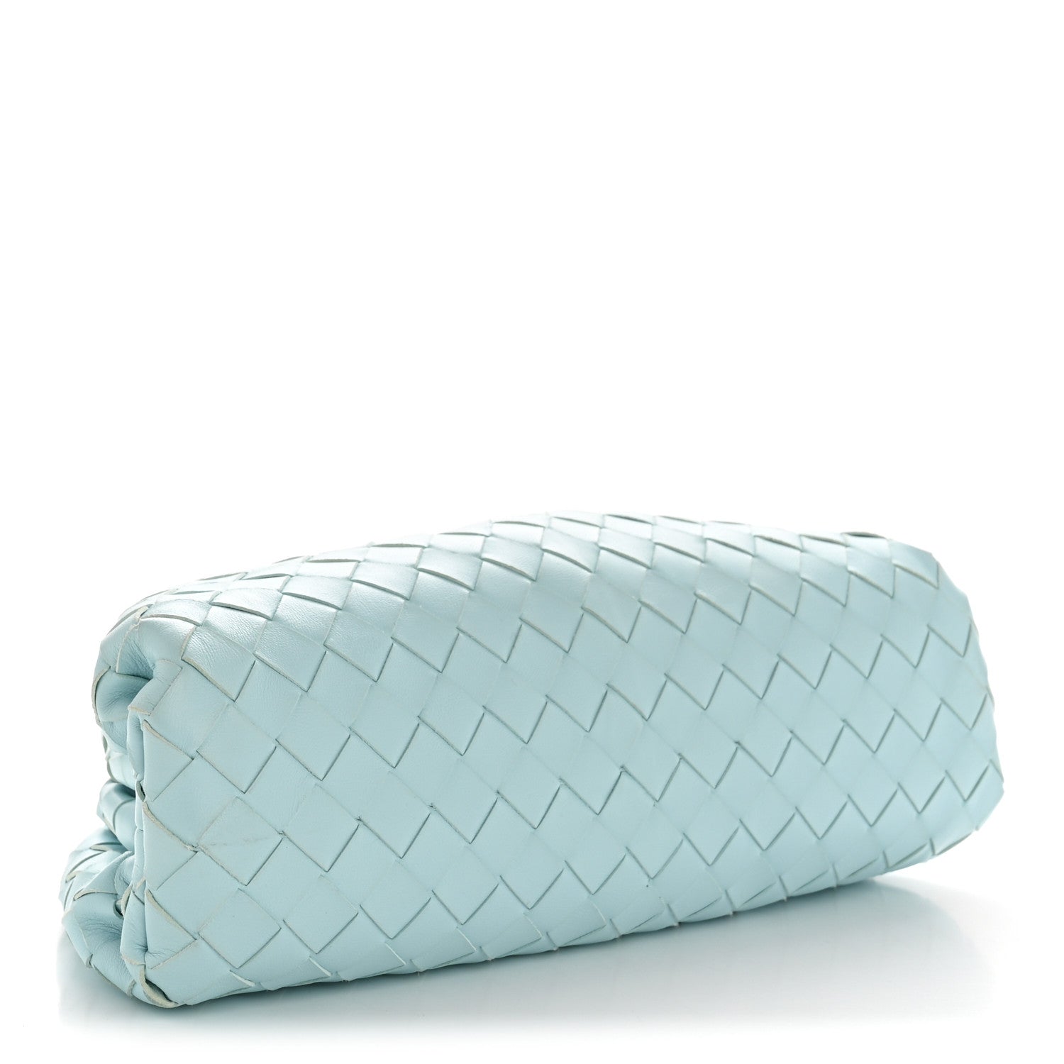 Nappa Maxi Intrecciato The Pouch Oversized Clutch Teal Washed