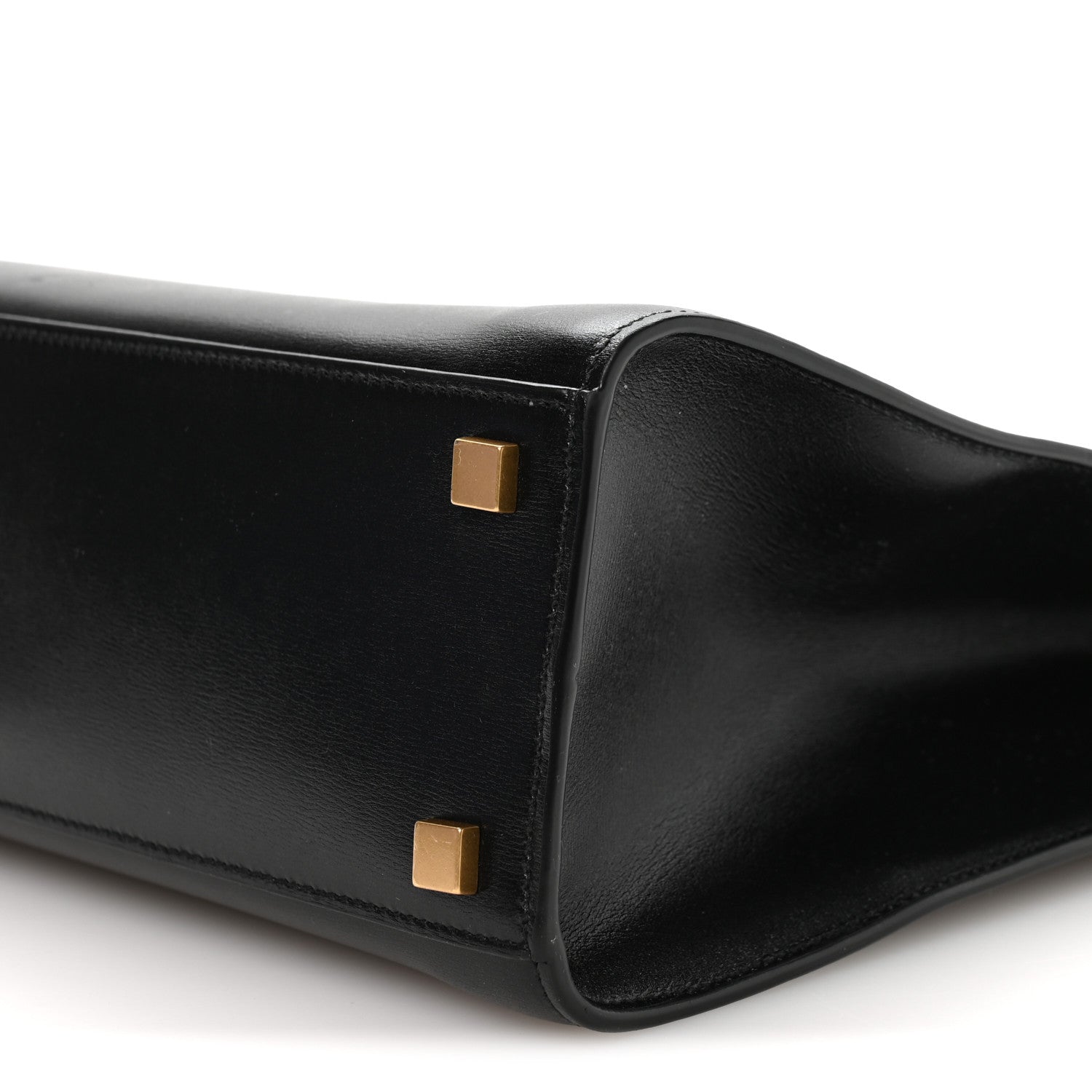 Calfskin Small Manhattan Shopper Tote Black