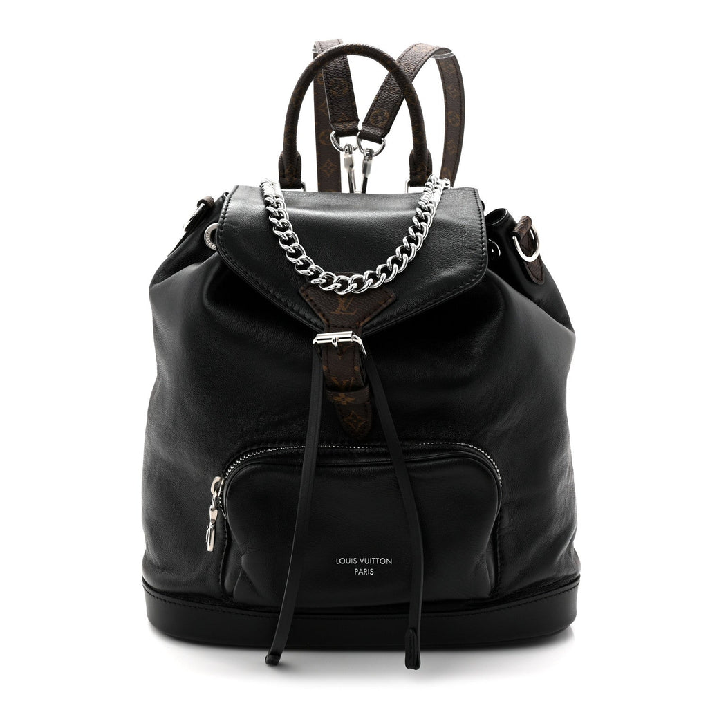 Lambskin Monogram Montsouris Vibe PM Black
