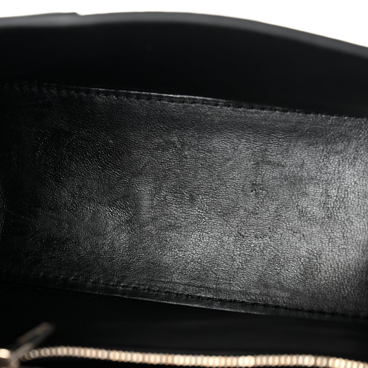 Grained Calfskin Small Hourglass Sling Shoulder Bag Black