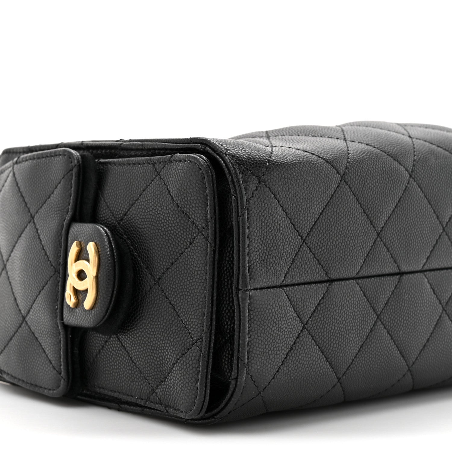 Caviar Quilted Mini Chanel 25 Handbag Black