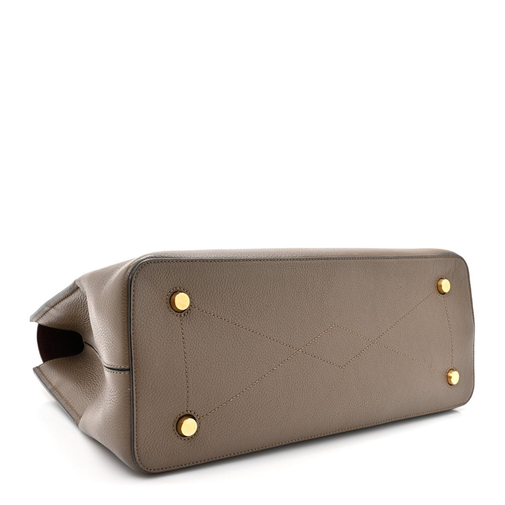 Small Classic Grain Calfskin Seaton Clay