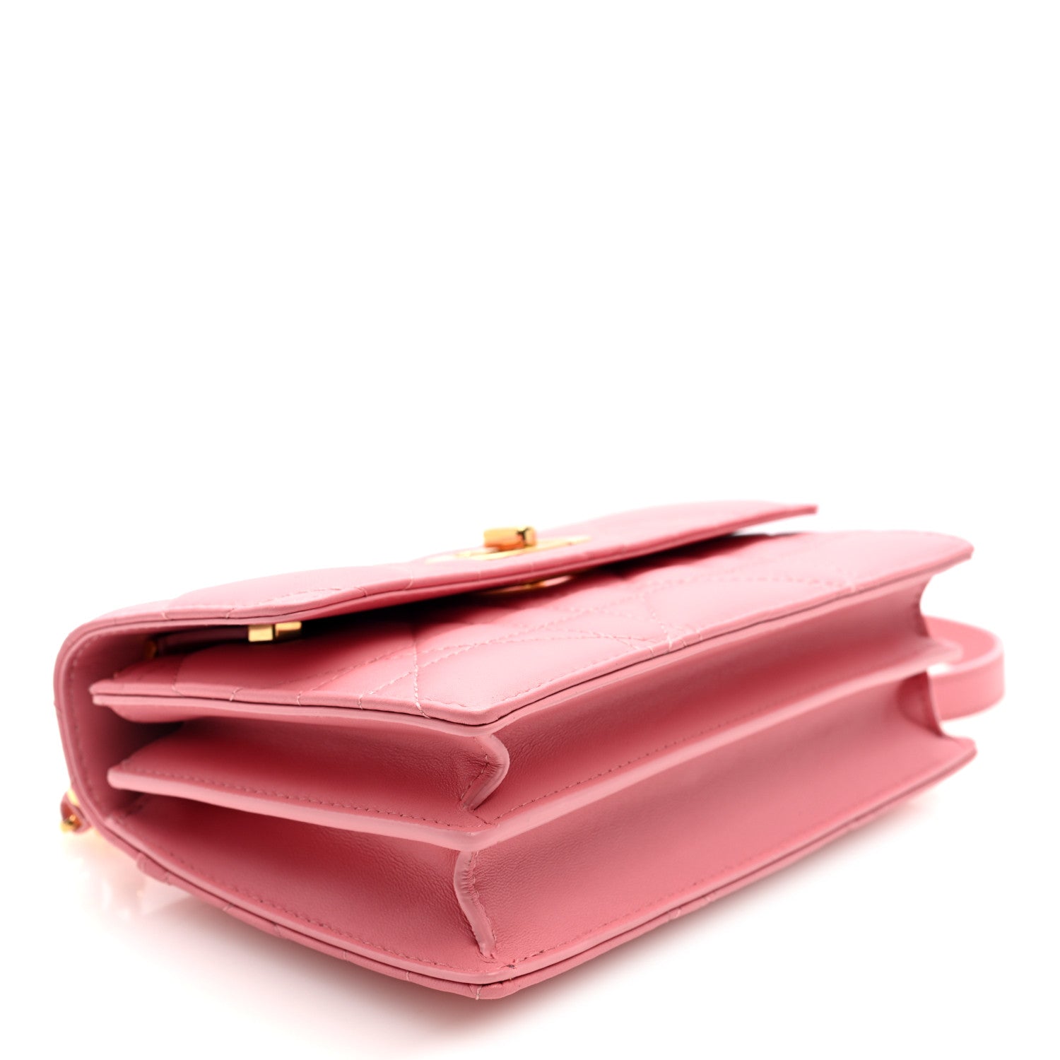 Lambskin Macrocannage Mini Miss Caro Bag Pink