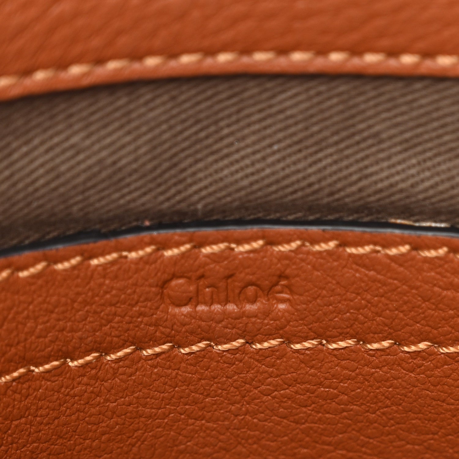 Grained Calfskin Small Marcie Saddle Bag Tan