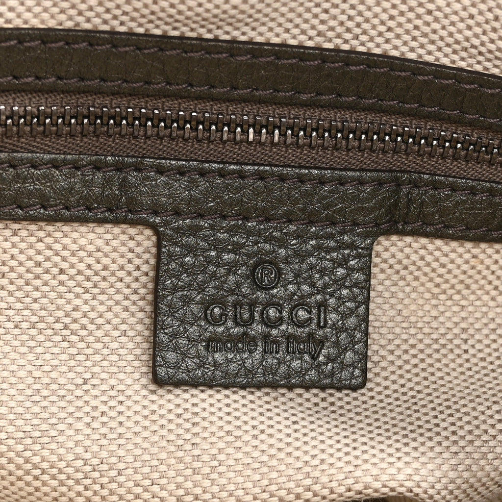 Metallic Cellarius Calfskin Small Soho Top Handle Satchel Sasso