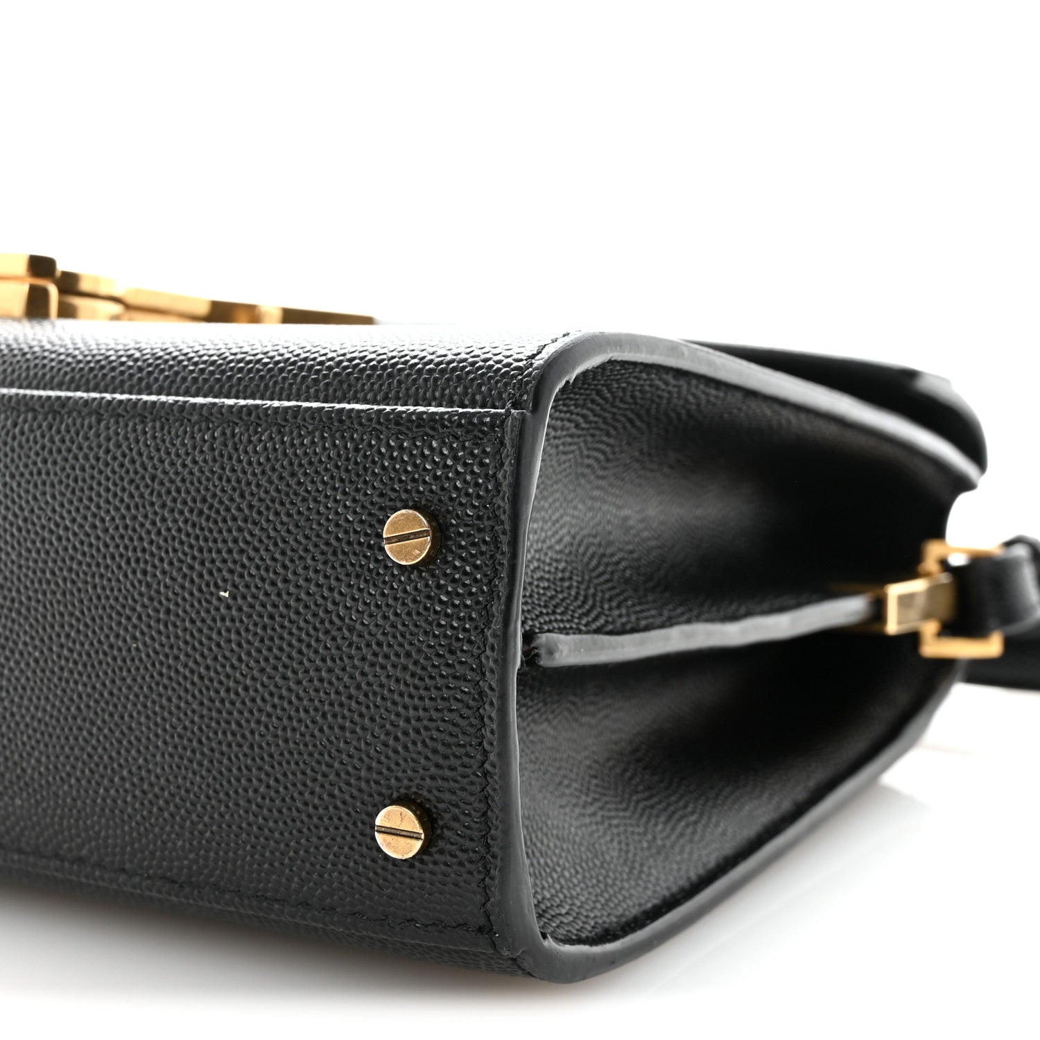 Grain De Poudre Mini Classic Monogram Cassandra Top Handle Black