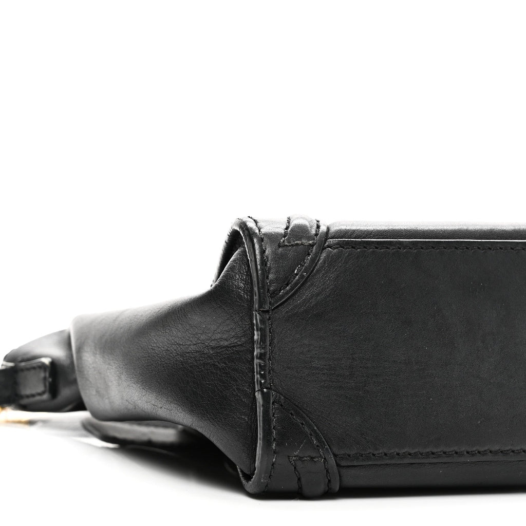 Smooth Calfskin Nano Luggage Black
