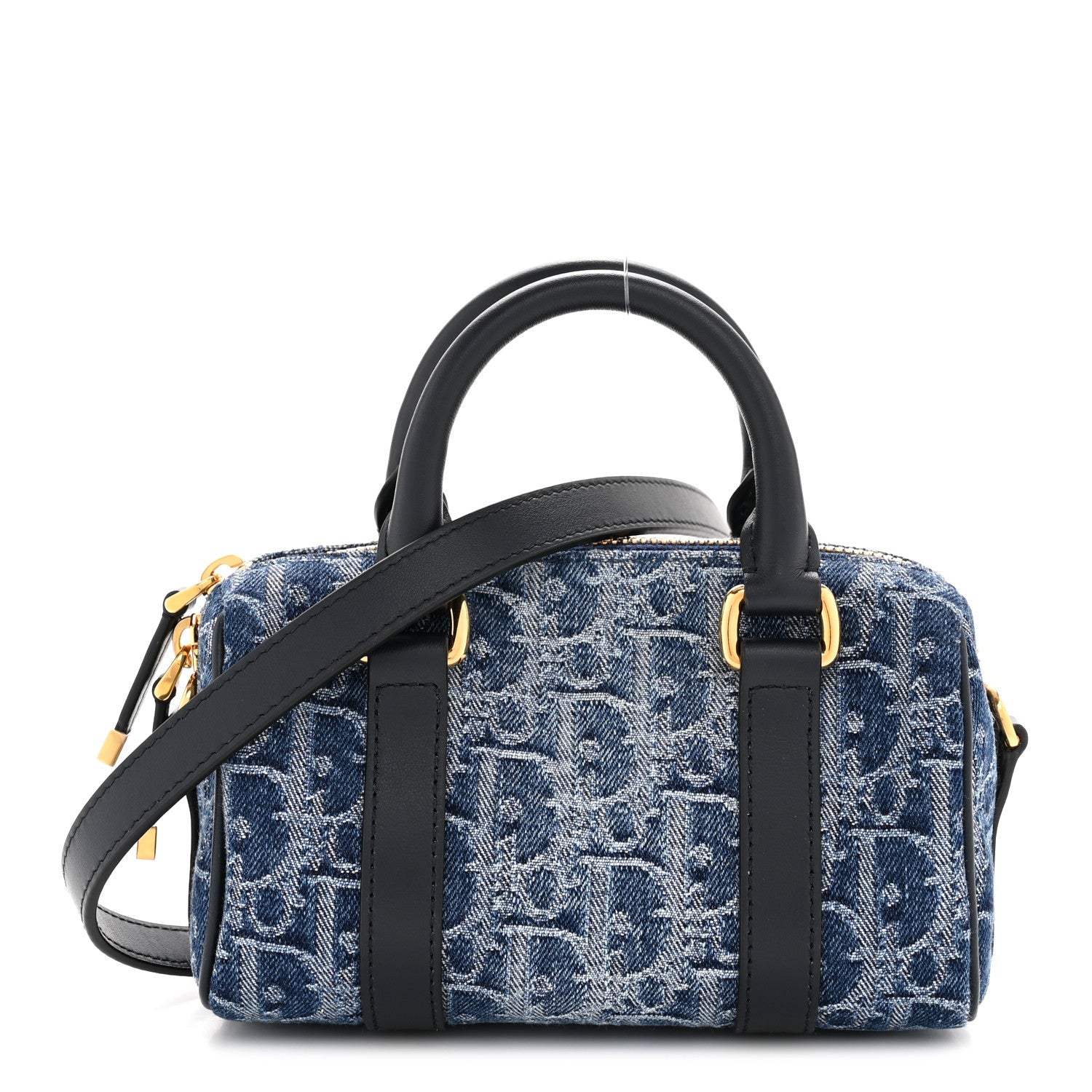 Denim Oblique Nano Groove 17 Bag Blue