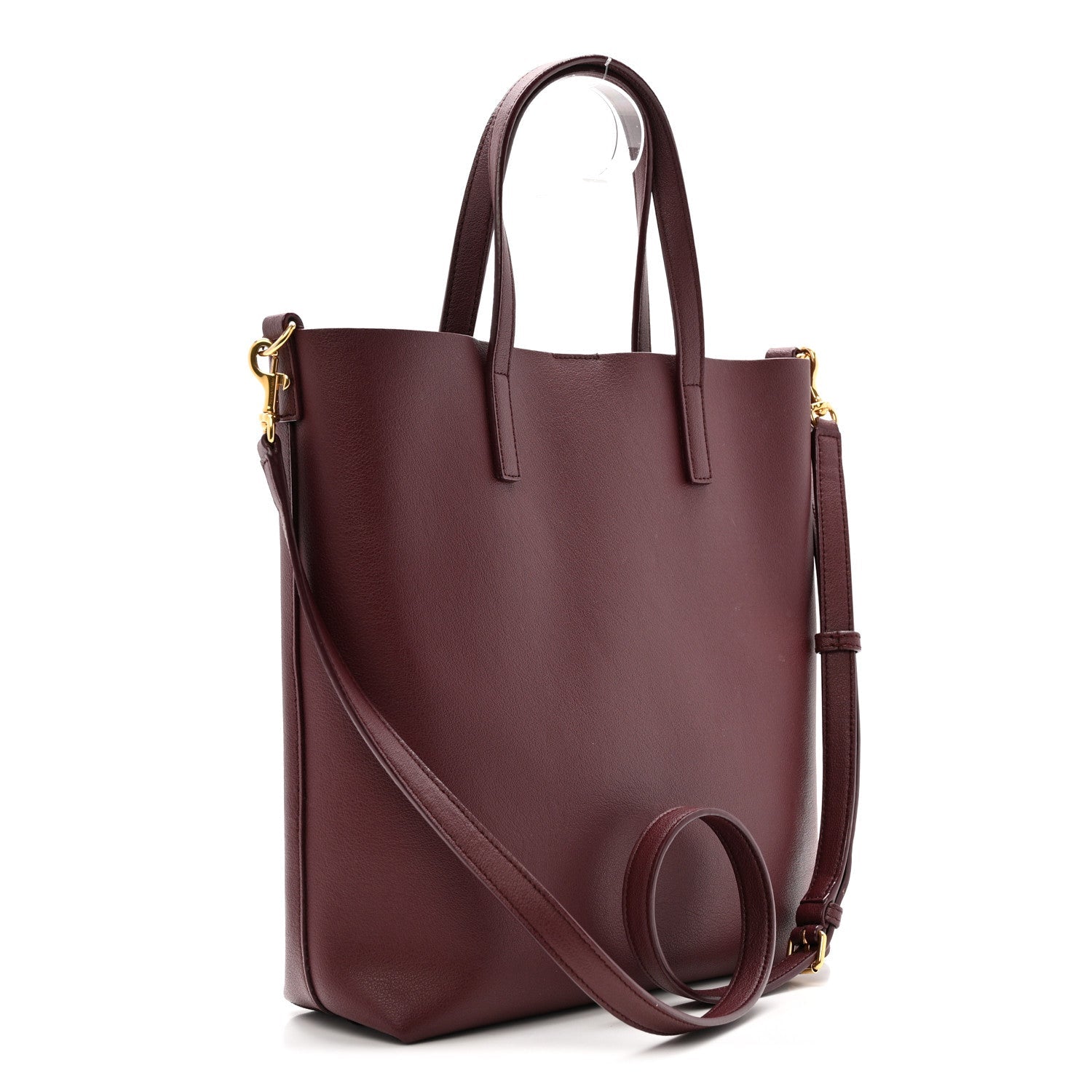 Calfskin Toy Shopping Tote Dark Red