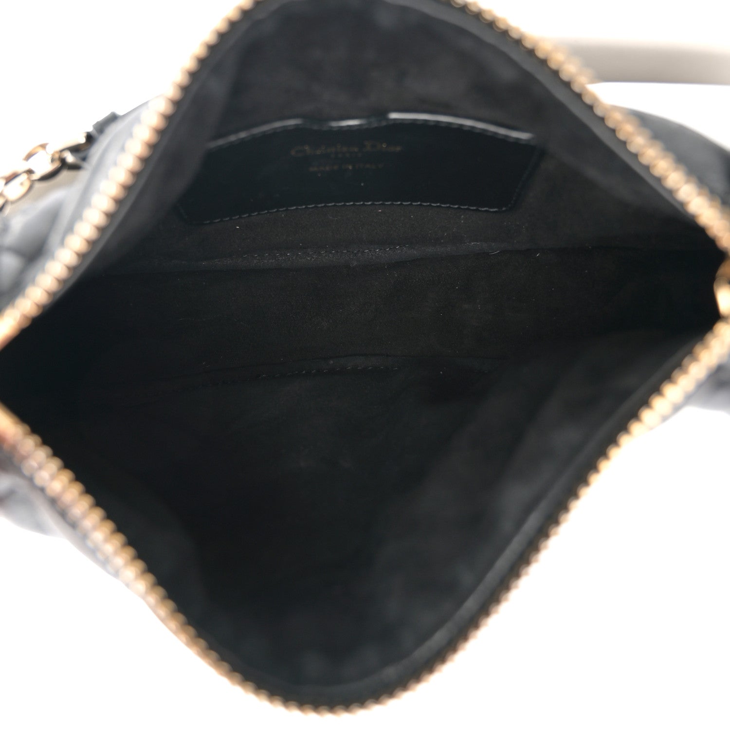 Lambskin Cannage Small Dior Vibe Hobo Bag Black