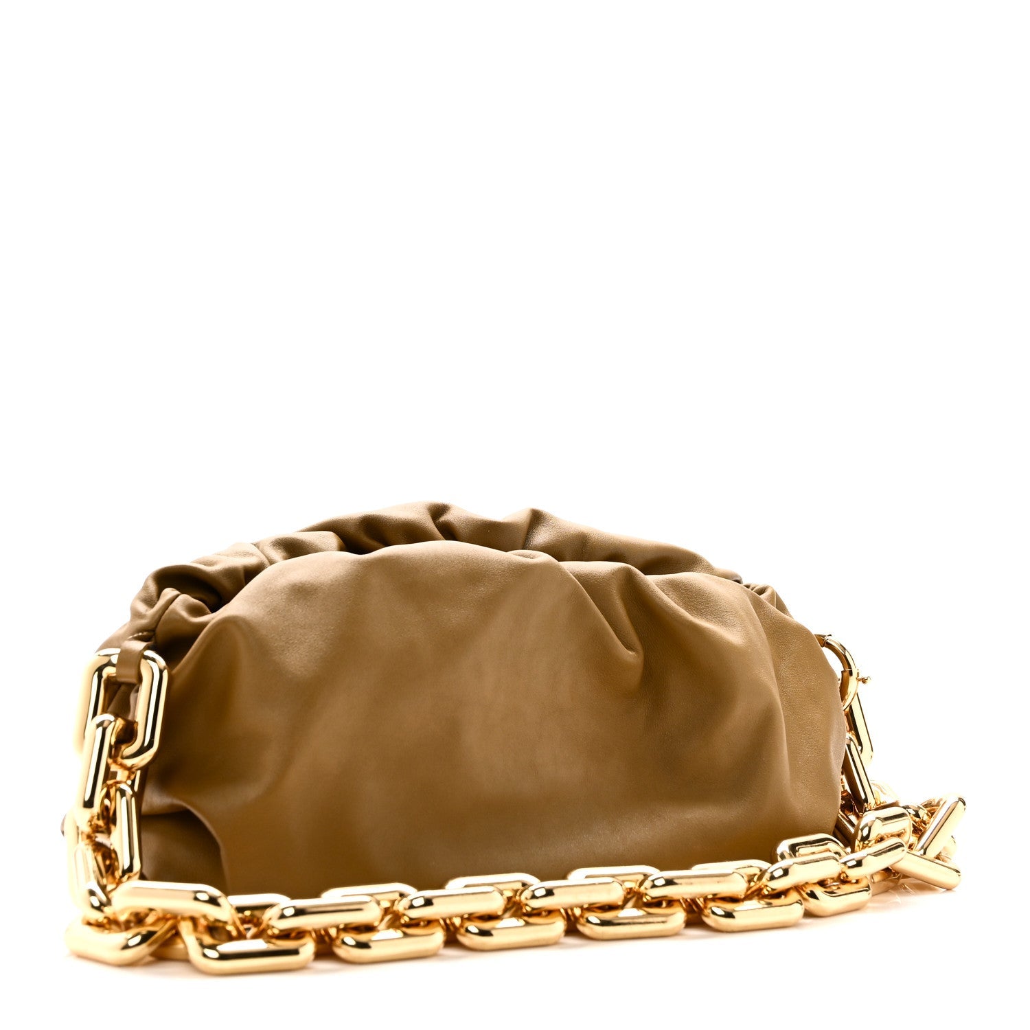 Calfskin The Pouch Chain Moutarde
