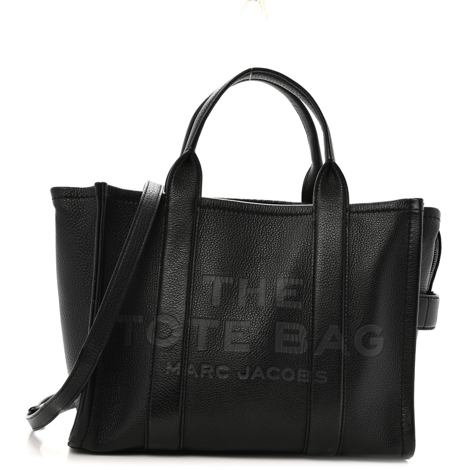 Grained Calfskin Medium The Tote Bag Black