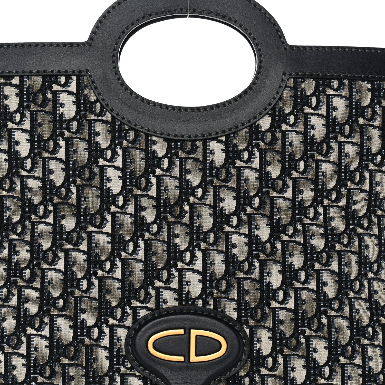 Oblique Fold Over Clutch Blue