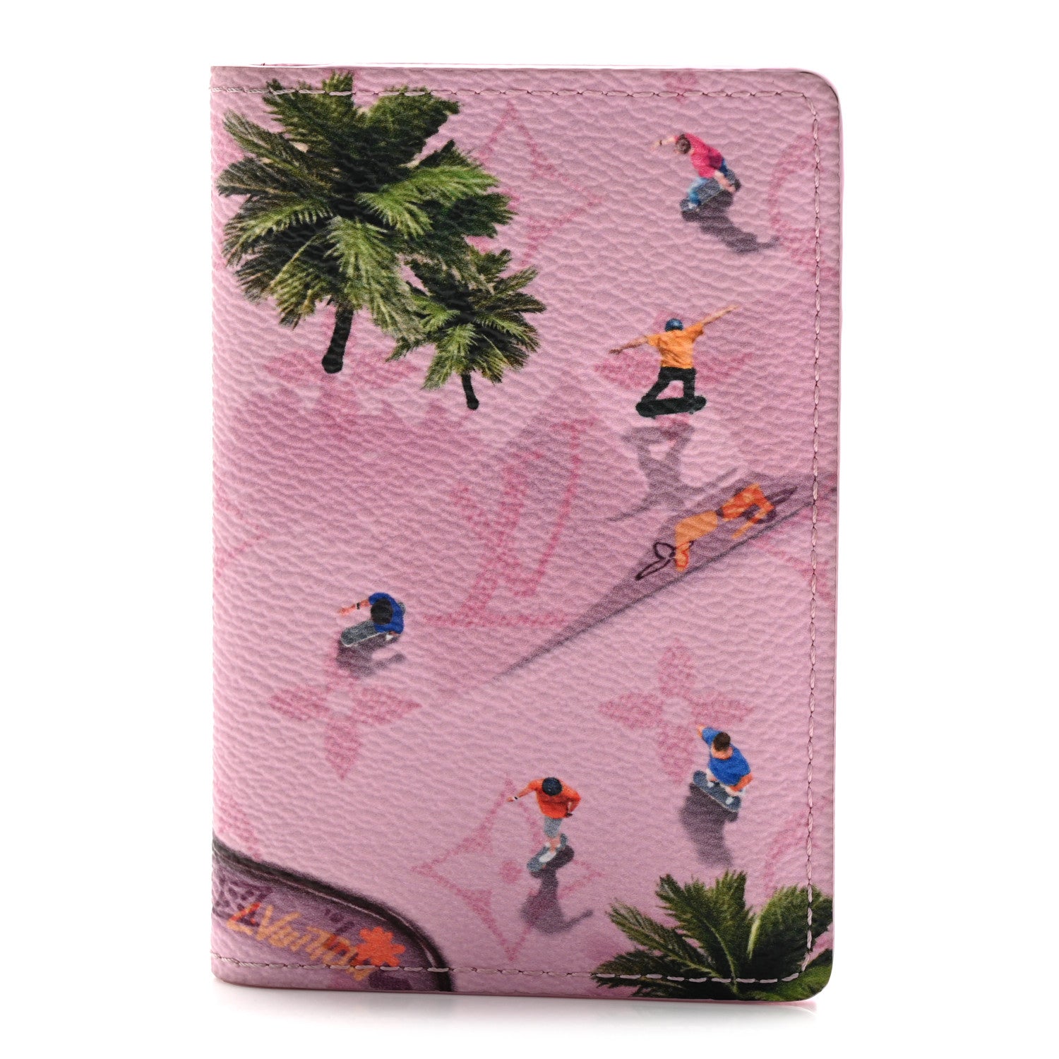 Monogram Sports Pocket Organizer Skateboard Pink