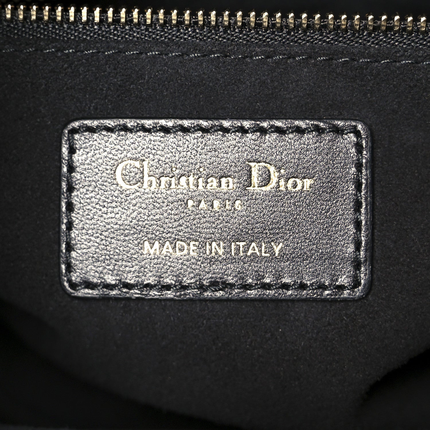 Lambskin Cannage Medium Lady Dior Black