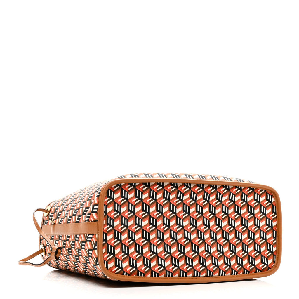 Visetos Medium Reversible Shopper Tote Cognac