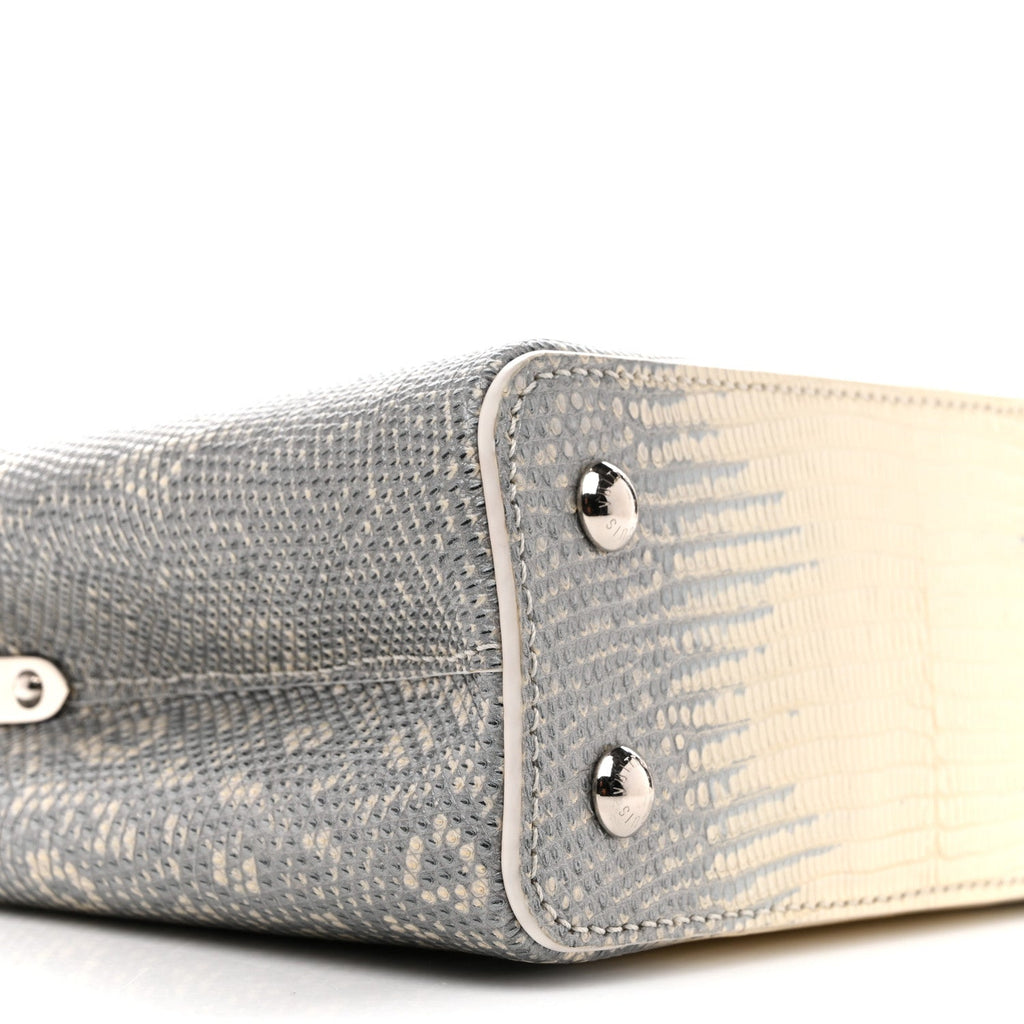 Lizard Capucines Mini White
