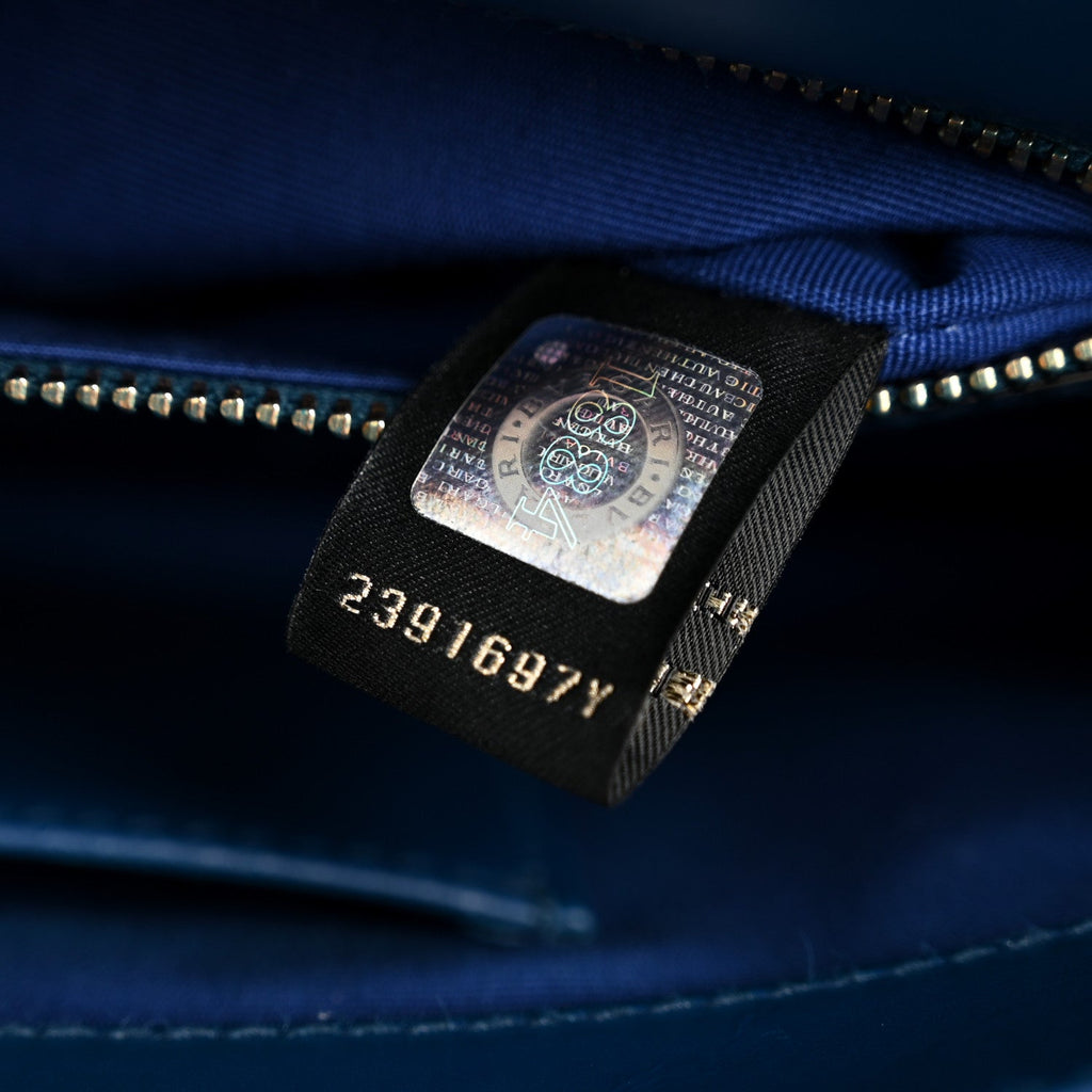 Calfskin Serpenti Forever Shoulder Bag Navy