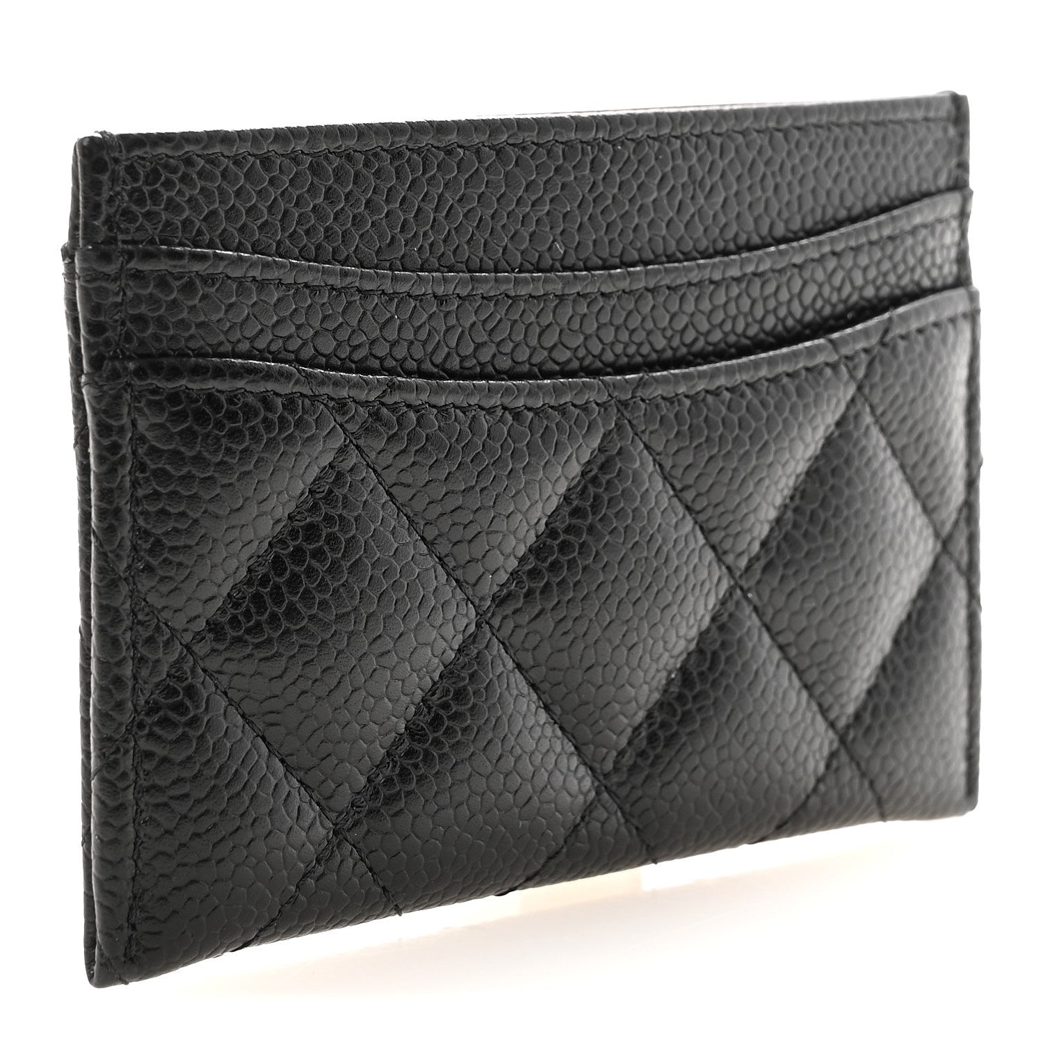 Caviar Quilted  Holder Black