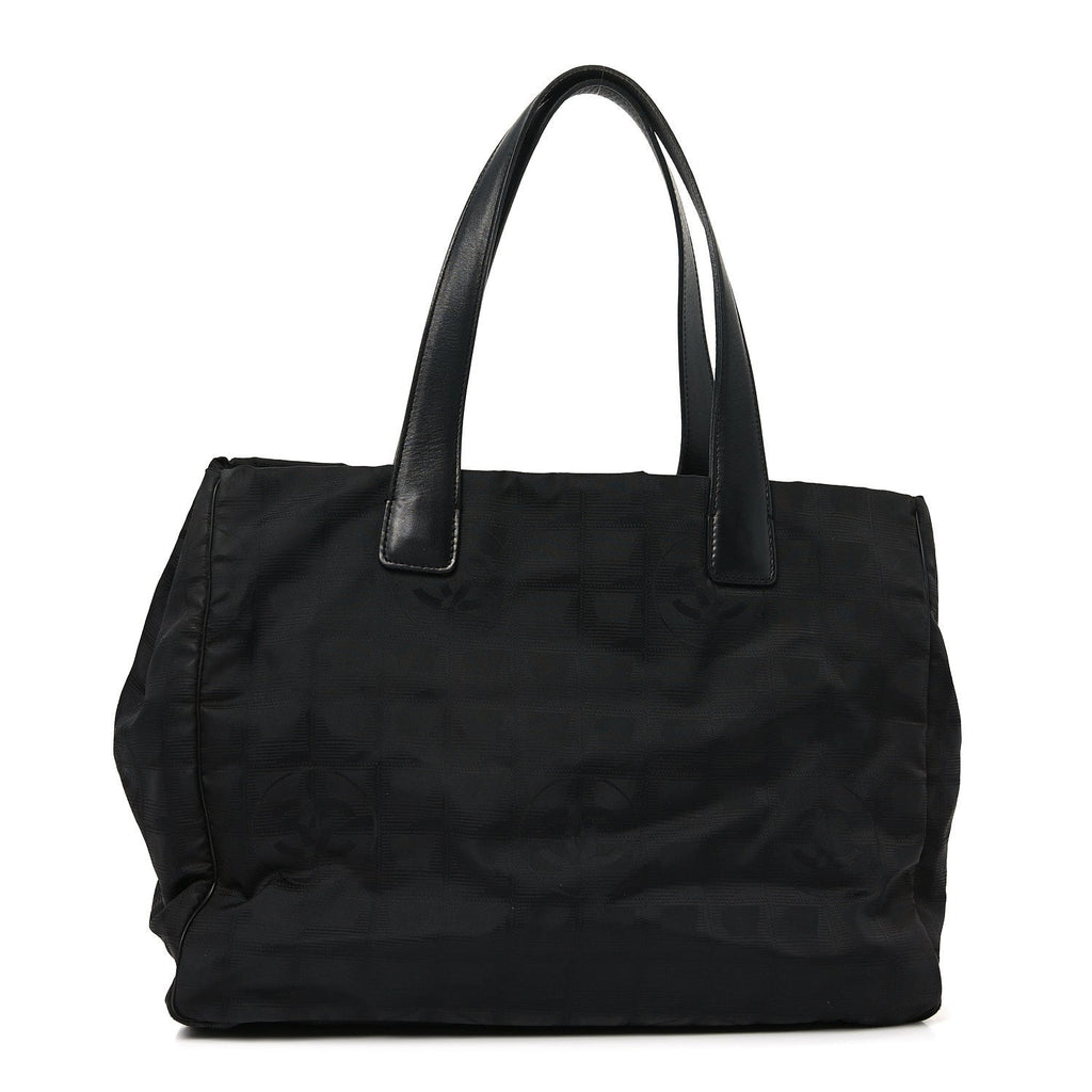 Nylon Large Travel Tote Black