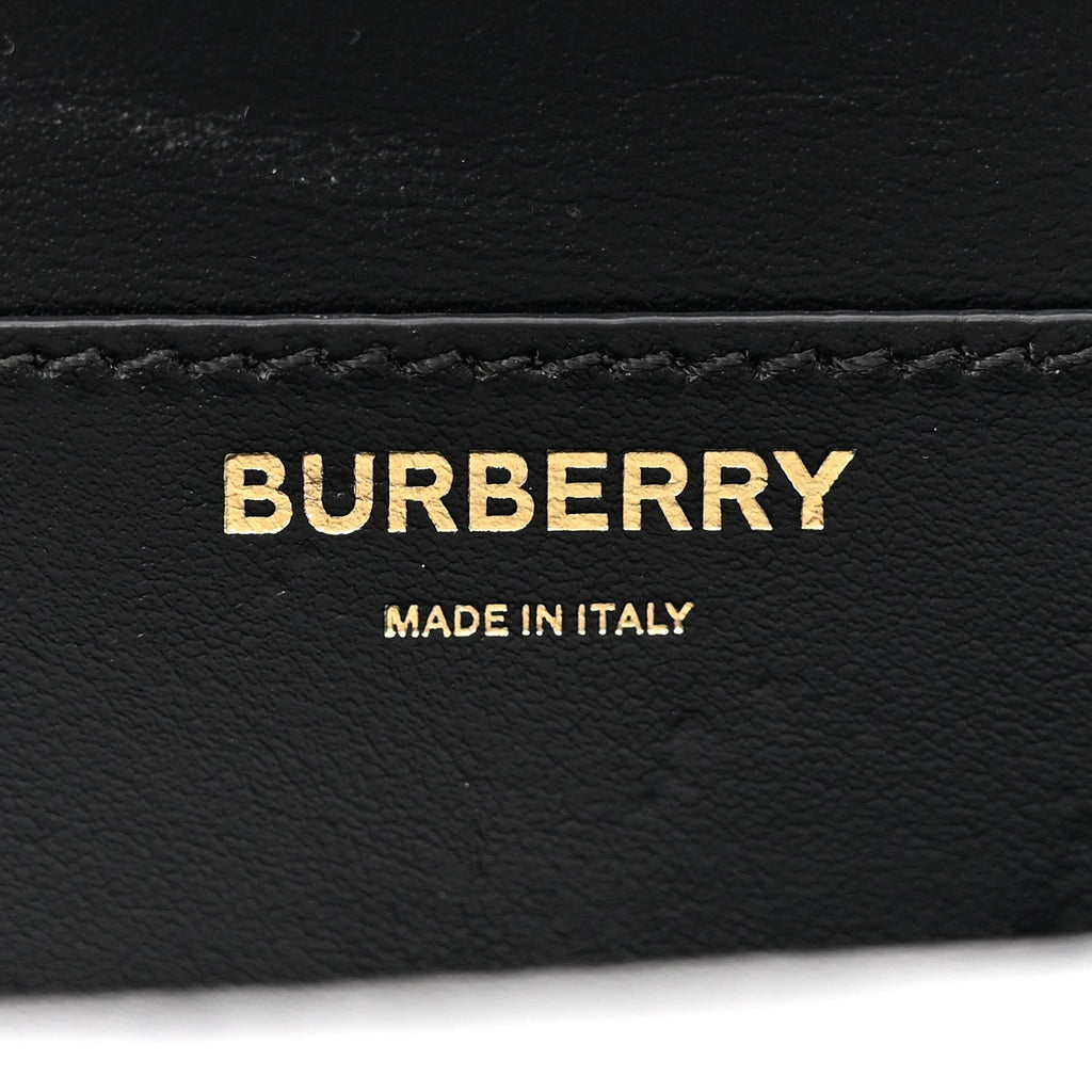 Smooth Calfskin Quilted Check TB Envelope Belt Bag Black