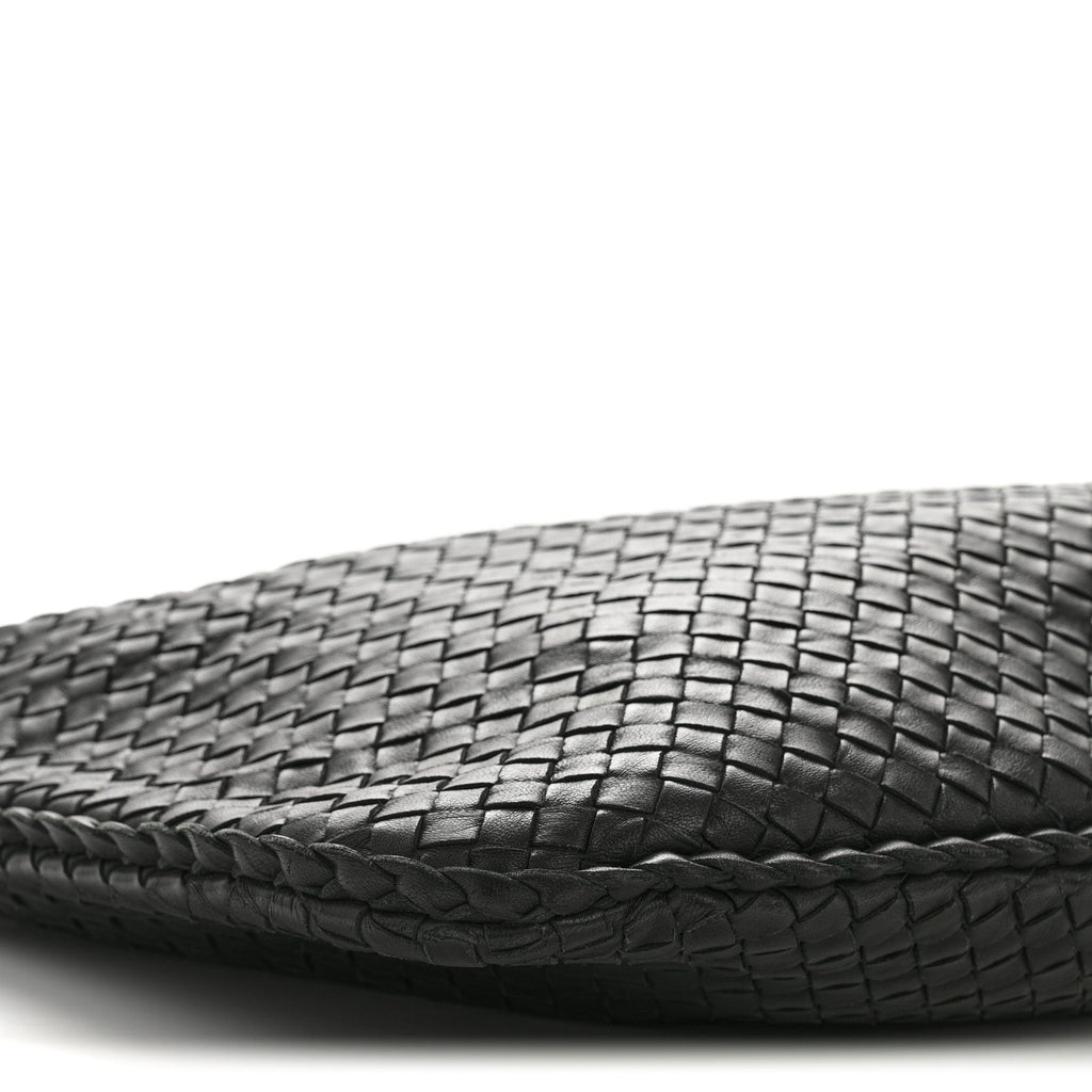 Nappa Intrecciato Medium Veneta Hobo Black