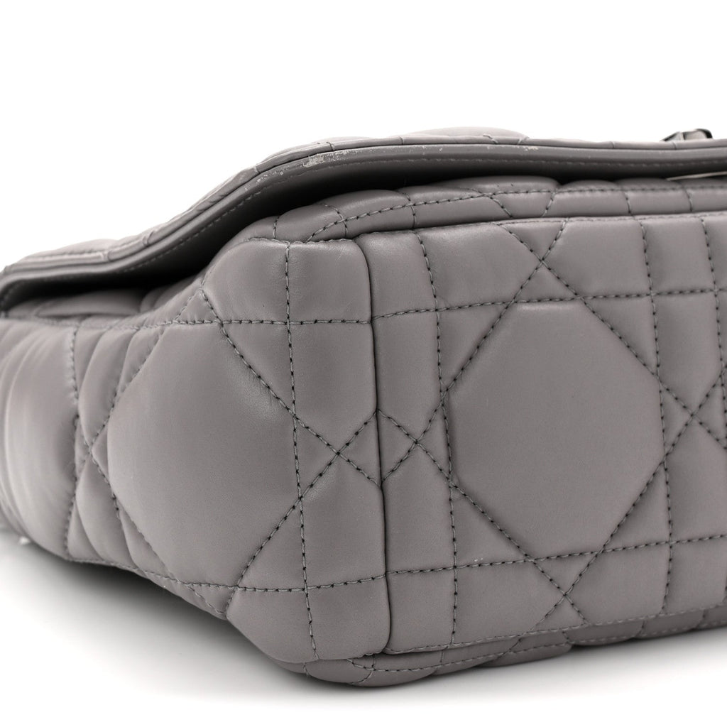 Calfskin Macrocannage Medium Caro Bag Iron Grey