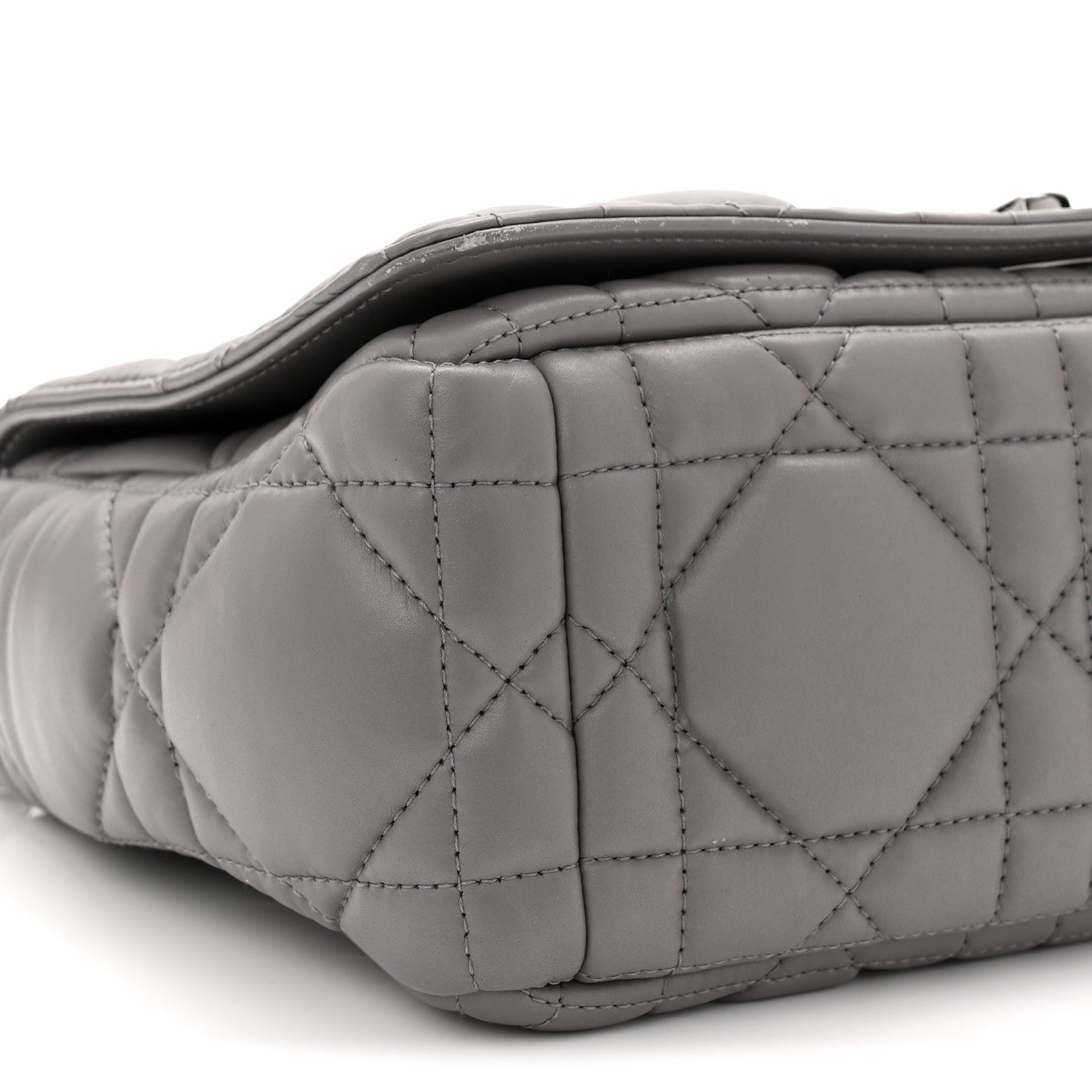 Calfskin Macrocannage Medium Caro Bag Iron Grey