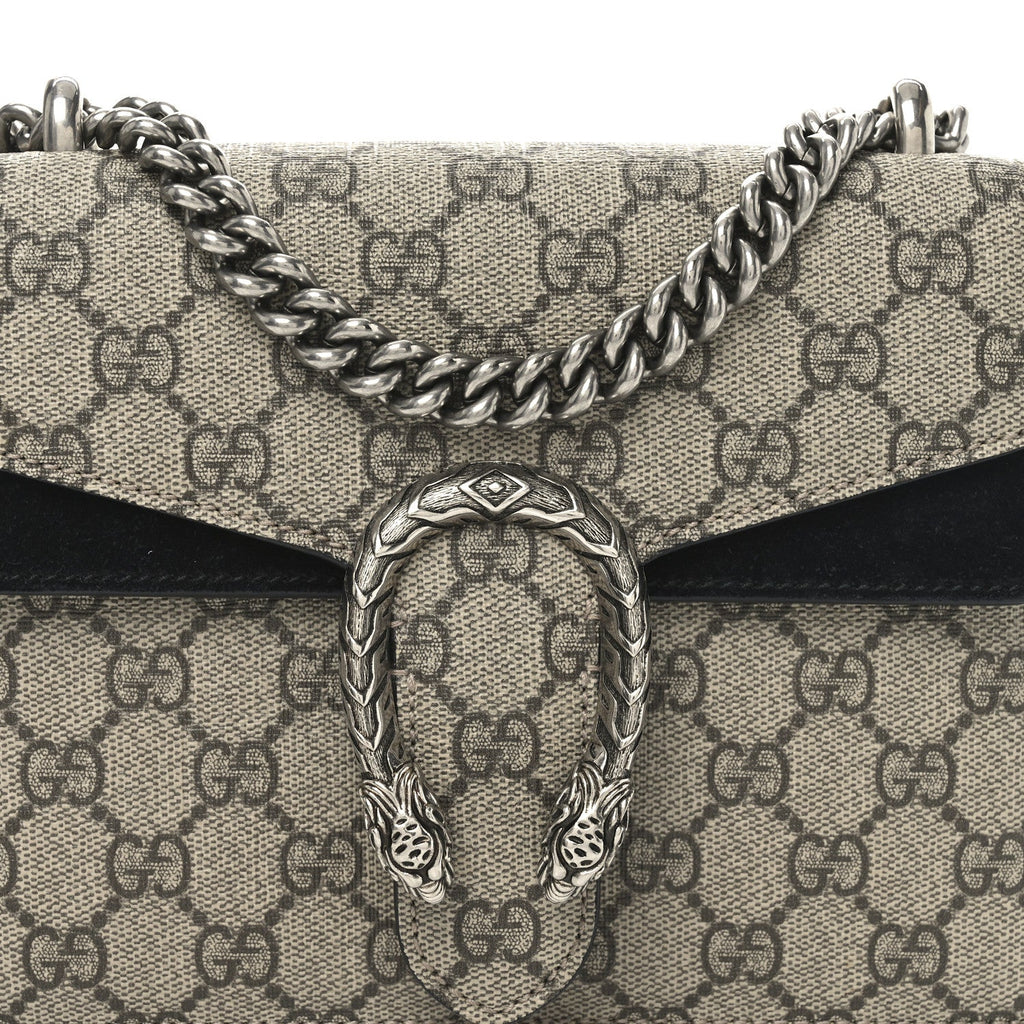 GG Supreme Monogram Mini Dionysus Shoulder Bag Black