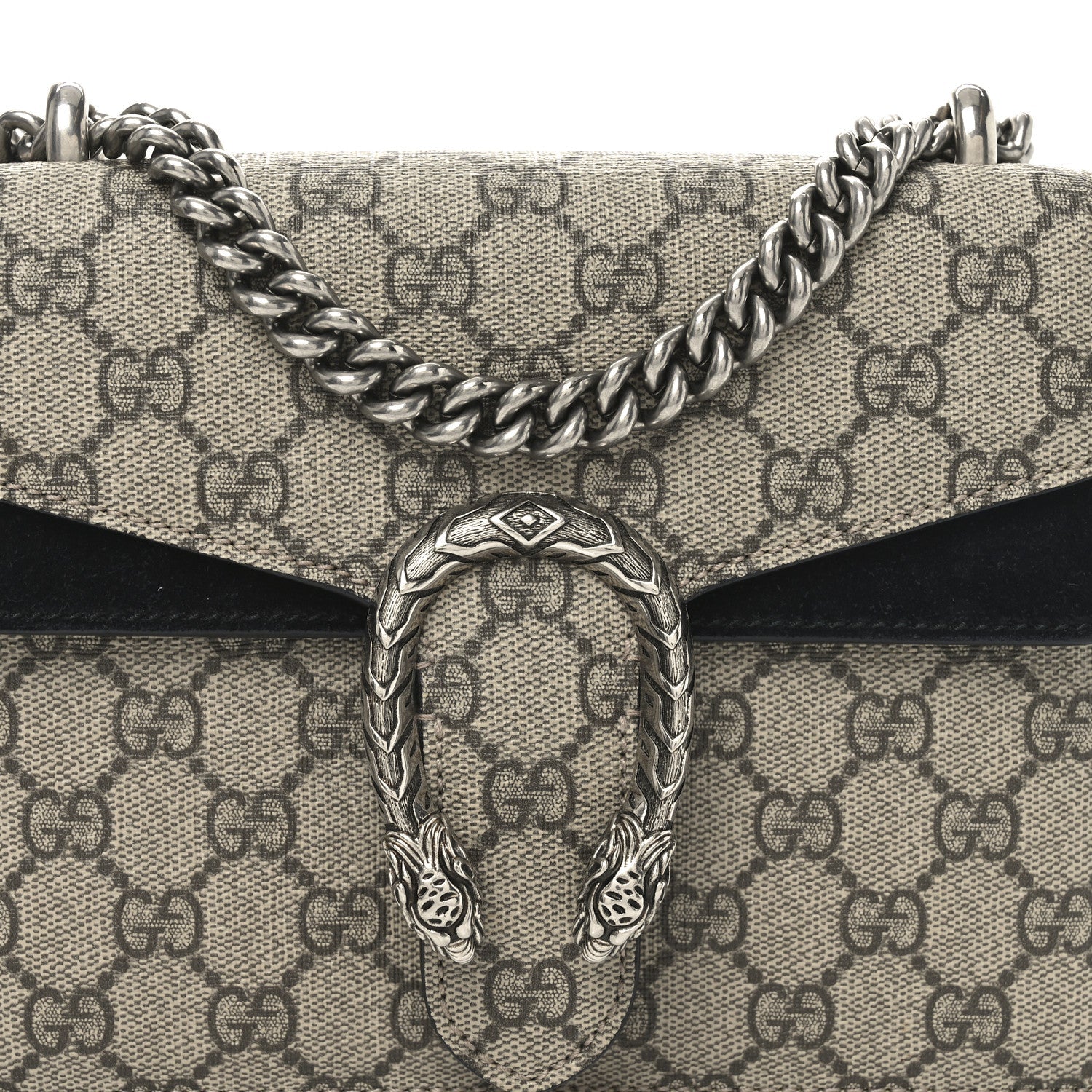 GG Supreme Monogram Mini Dionysus Shoulder Bag Black