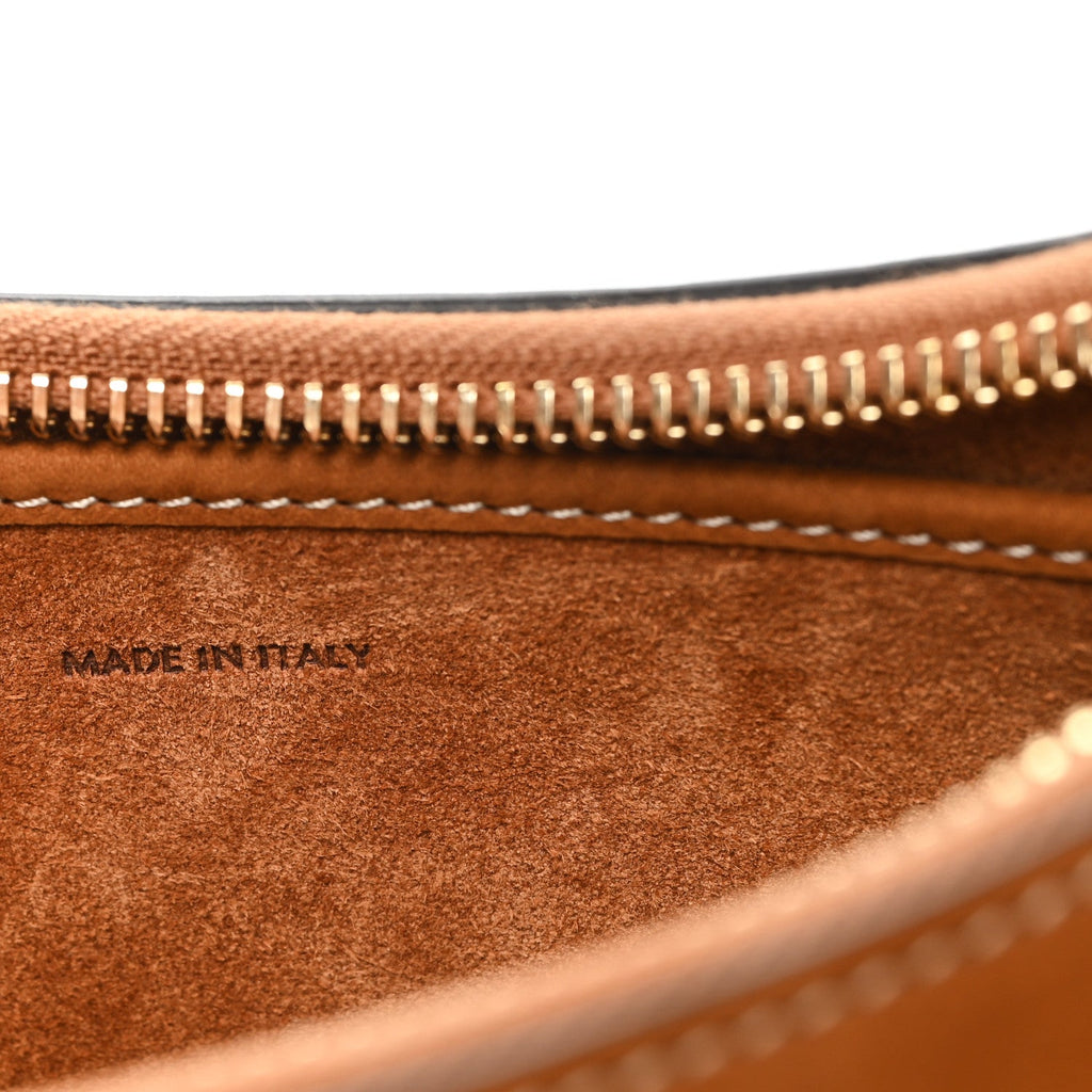Suede Medium Strap Ava Triomphe Shoulder Bag Camel