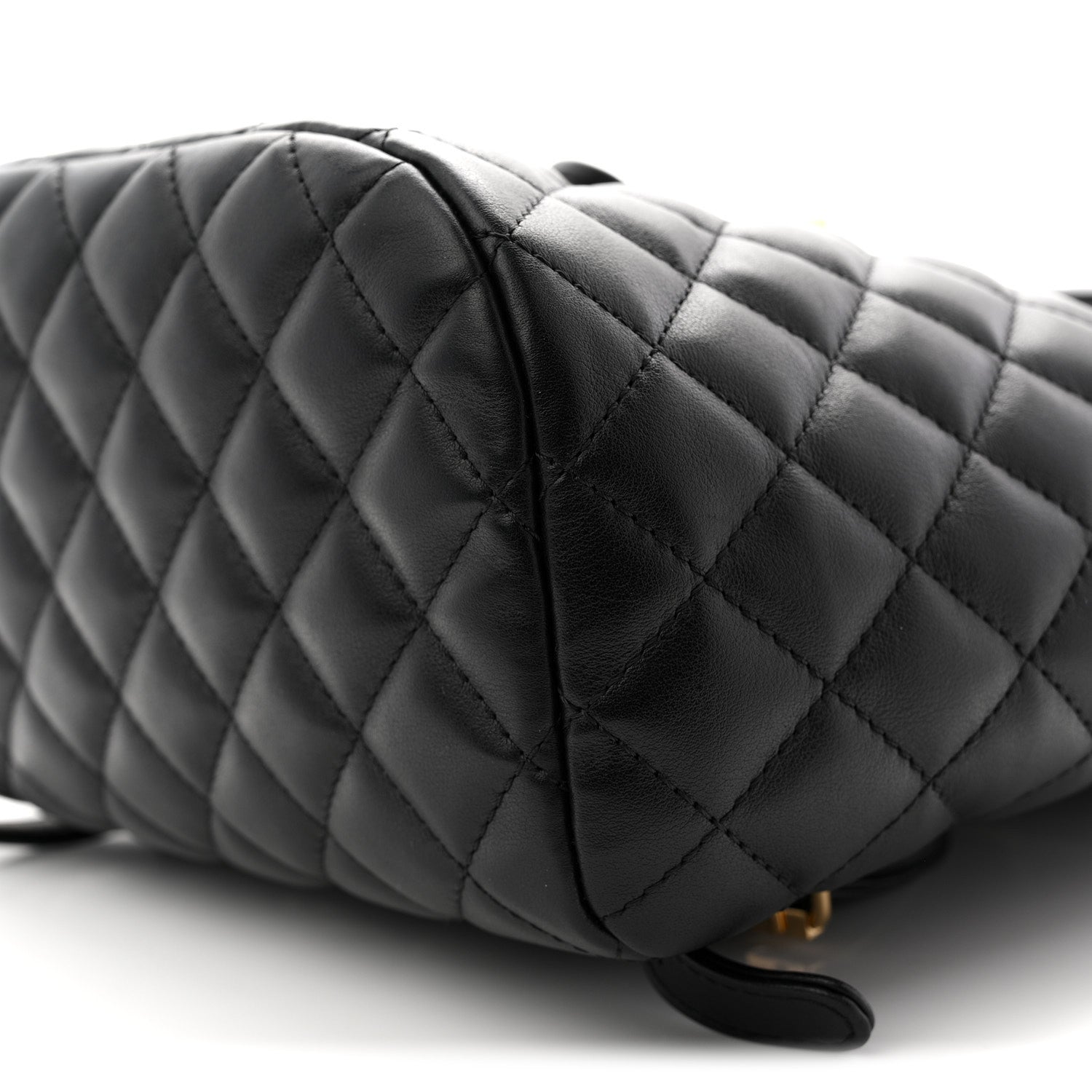 Lambskin Quilted Small Urban Spirit Backpack Black