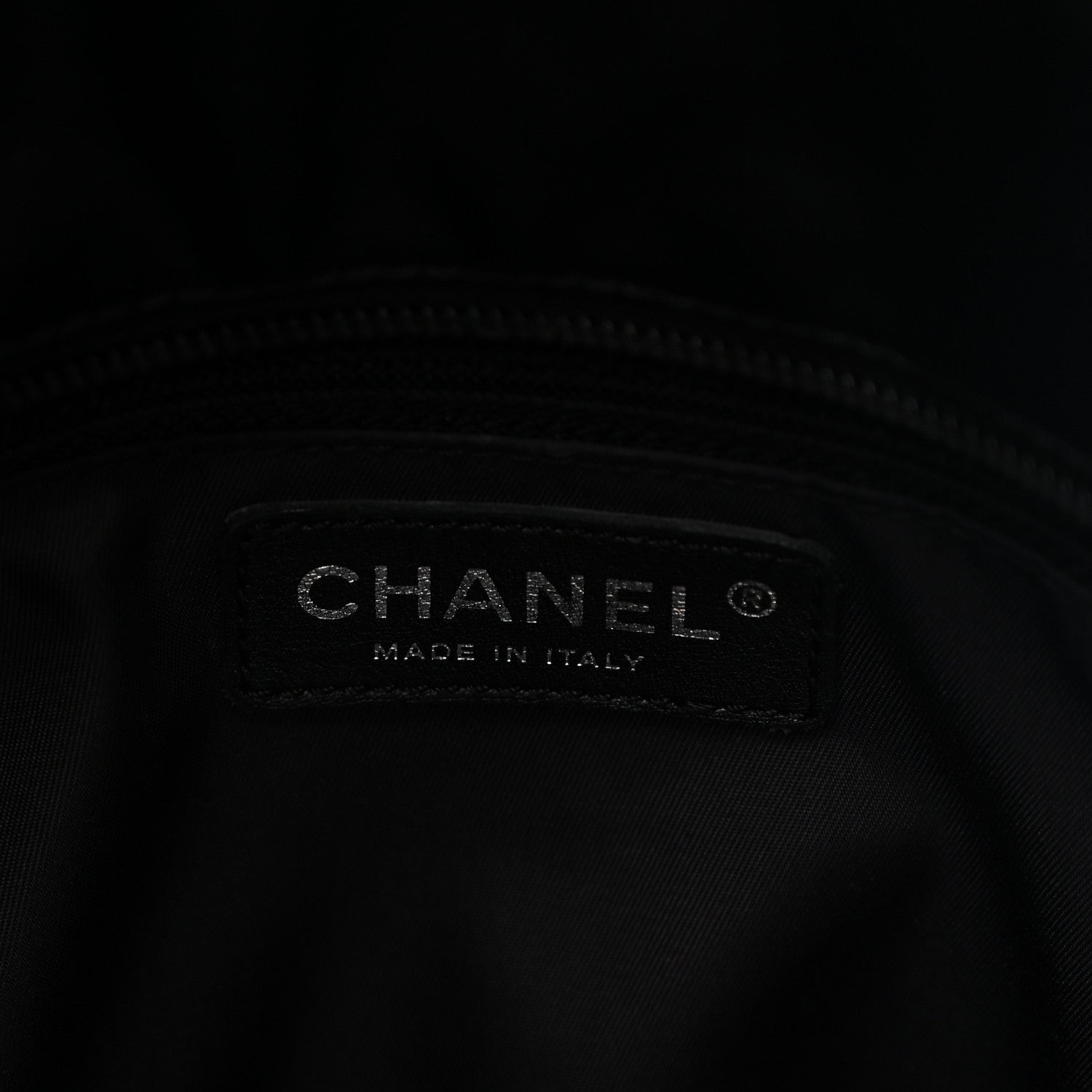 Coated Canvas Stitched XL Paris Biarritz Tote Black