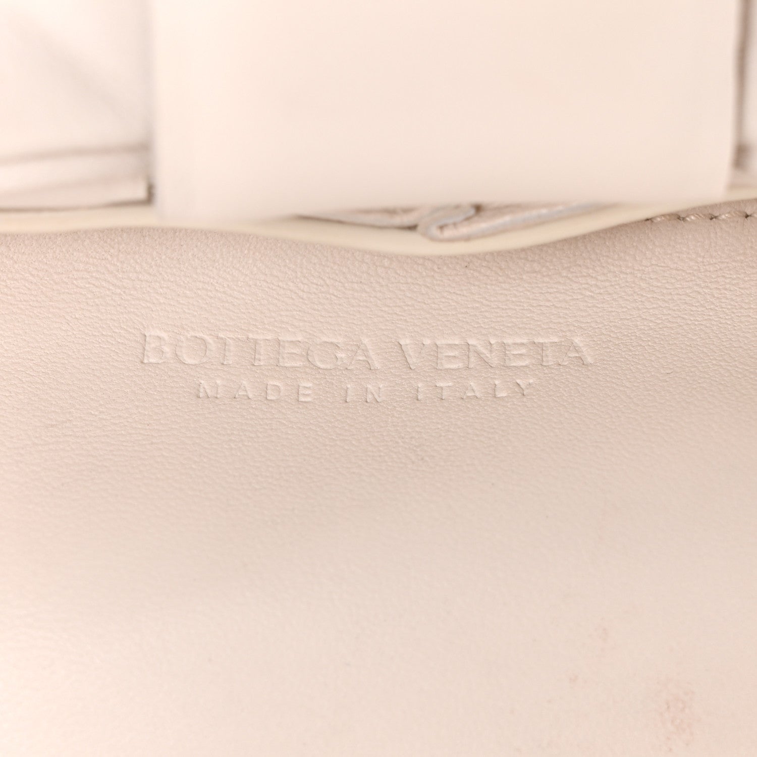 Lambskin Maxi Intreccio Padded Chain Cassette Crossbody Bag White