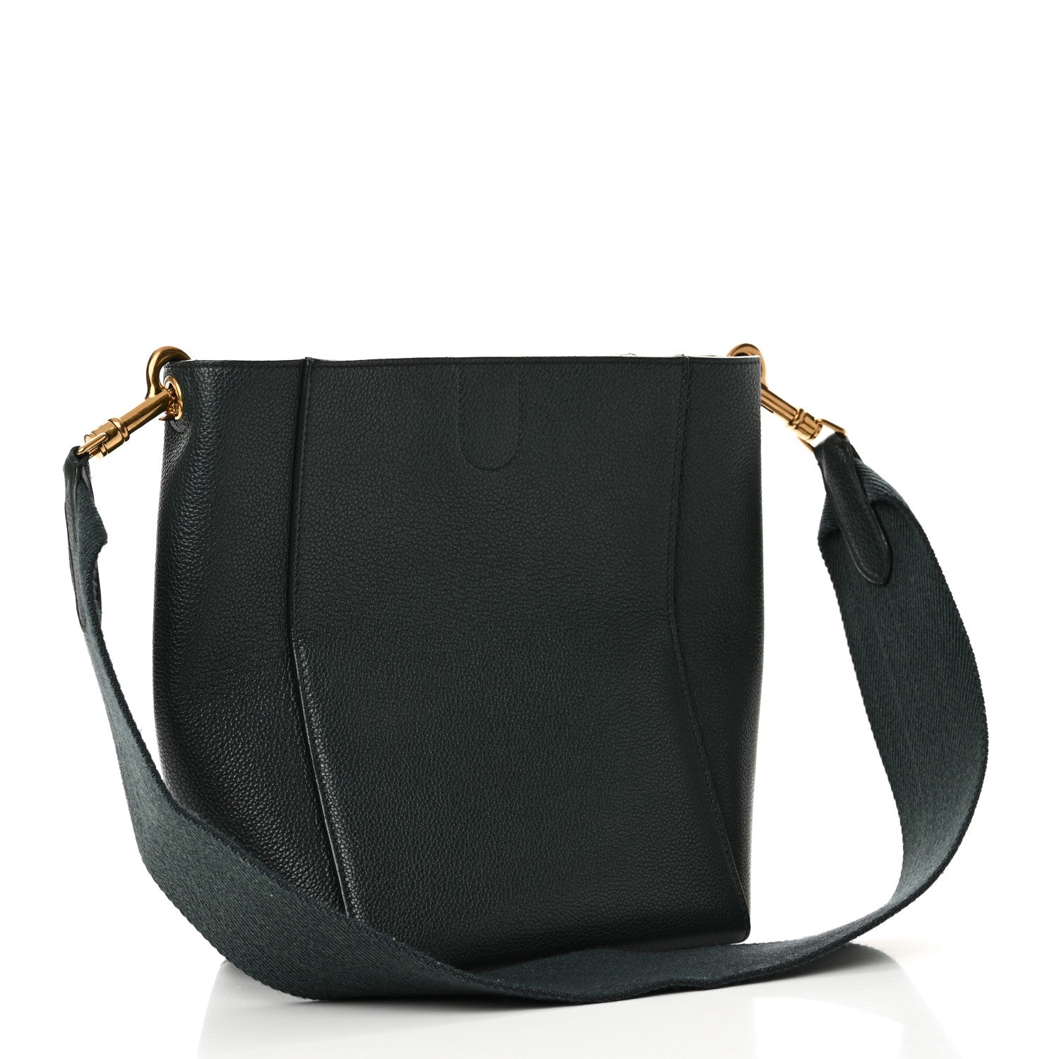 Soft Grained Calfskin Small Sangle Bucket Bag Amazone