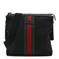 Techno Canvas Web Messenger Bag Black