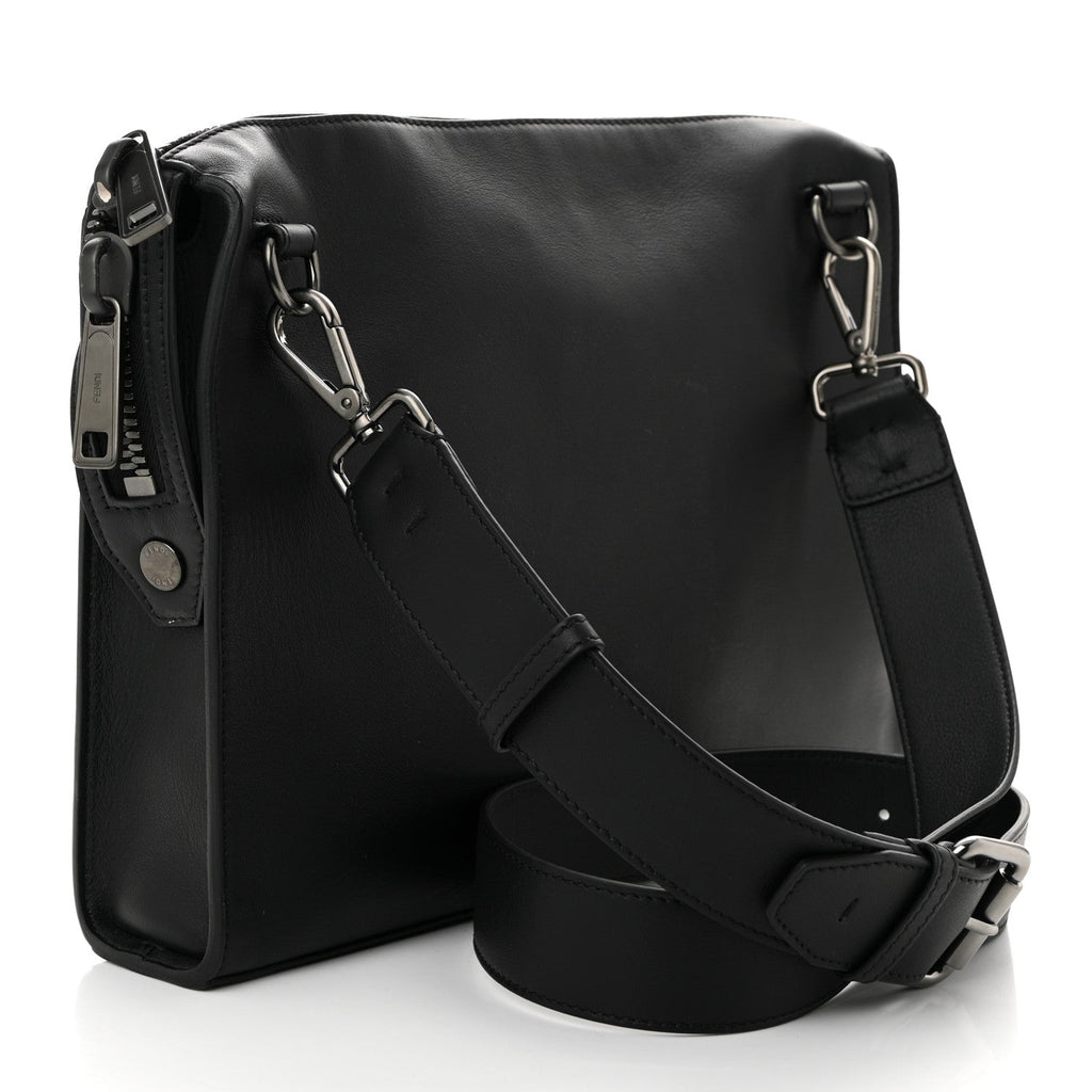 Vitello Grace Messenger Bag Black