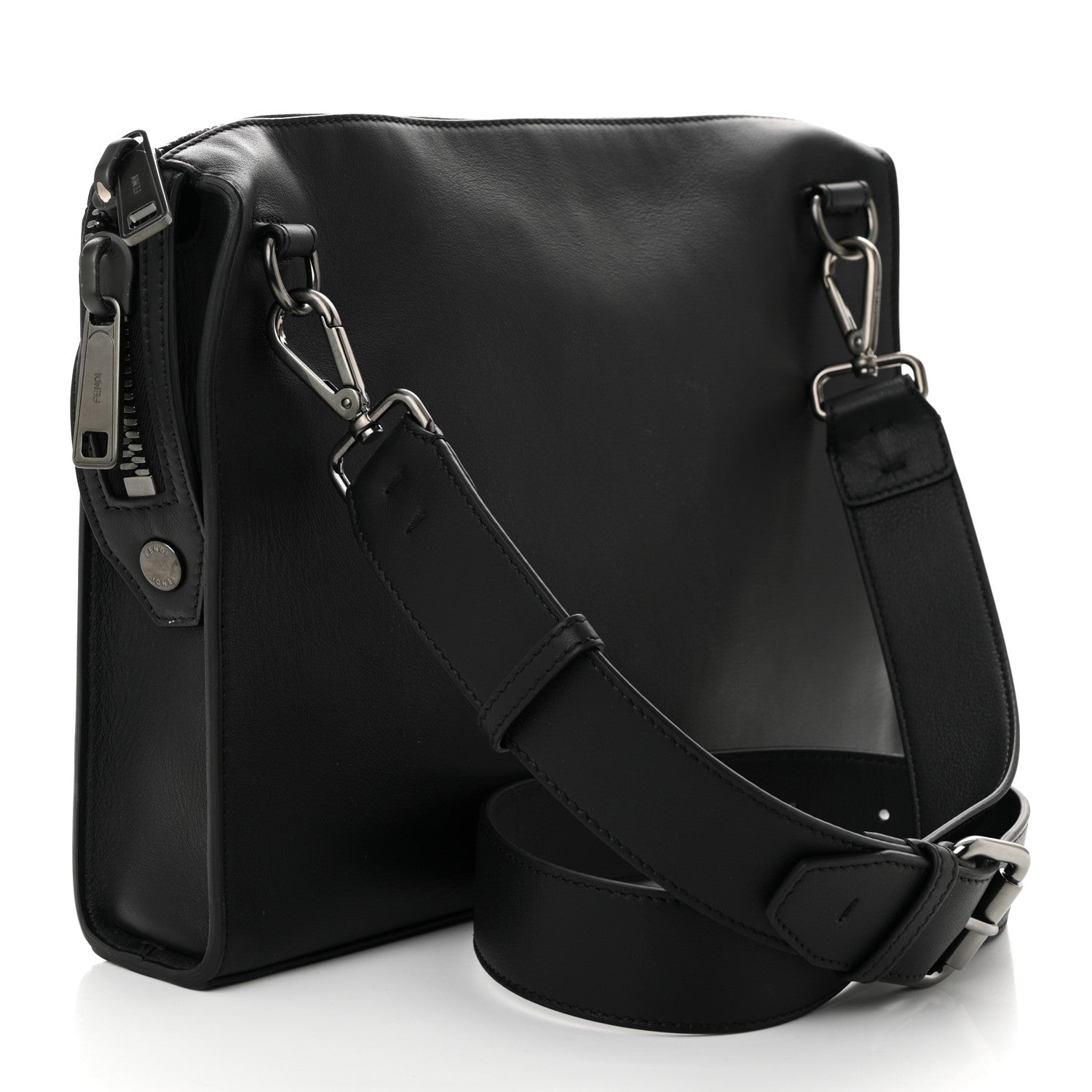 Vitello Grace Messenger Bag Black