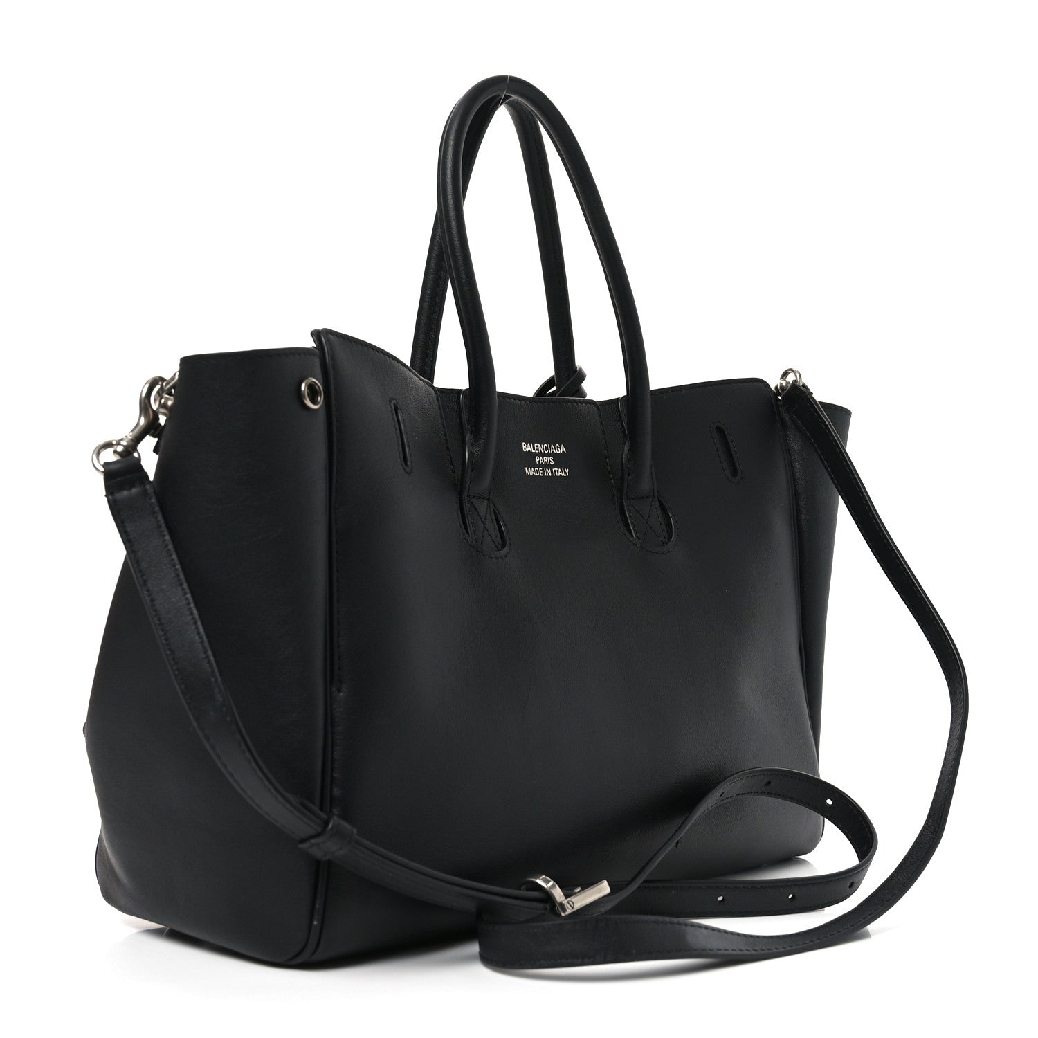 Smooth Calfskin Small Bel Air Carry All Bag Black