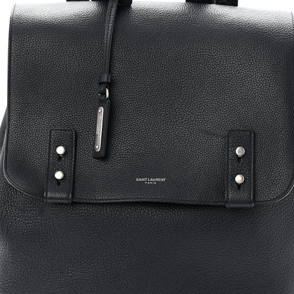 Grained Calfskin Sac De Jour Backpack Navy