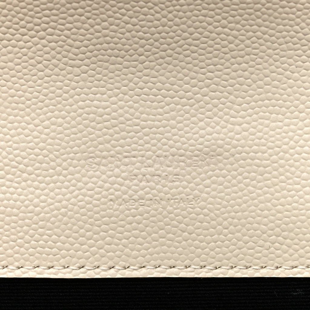 Grain De Poudre Matelasse Chevron Monogram Envelope Clutch Crema Soft