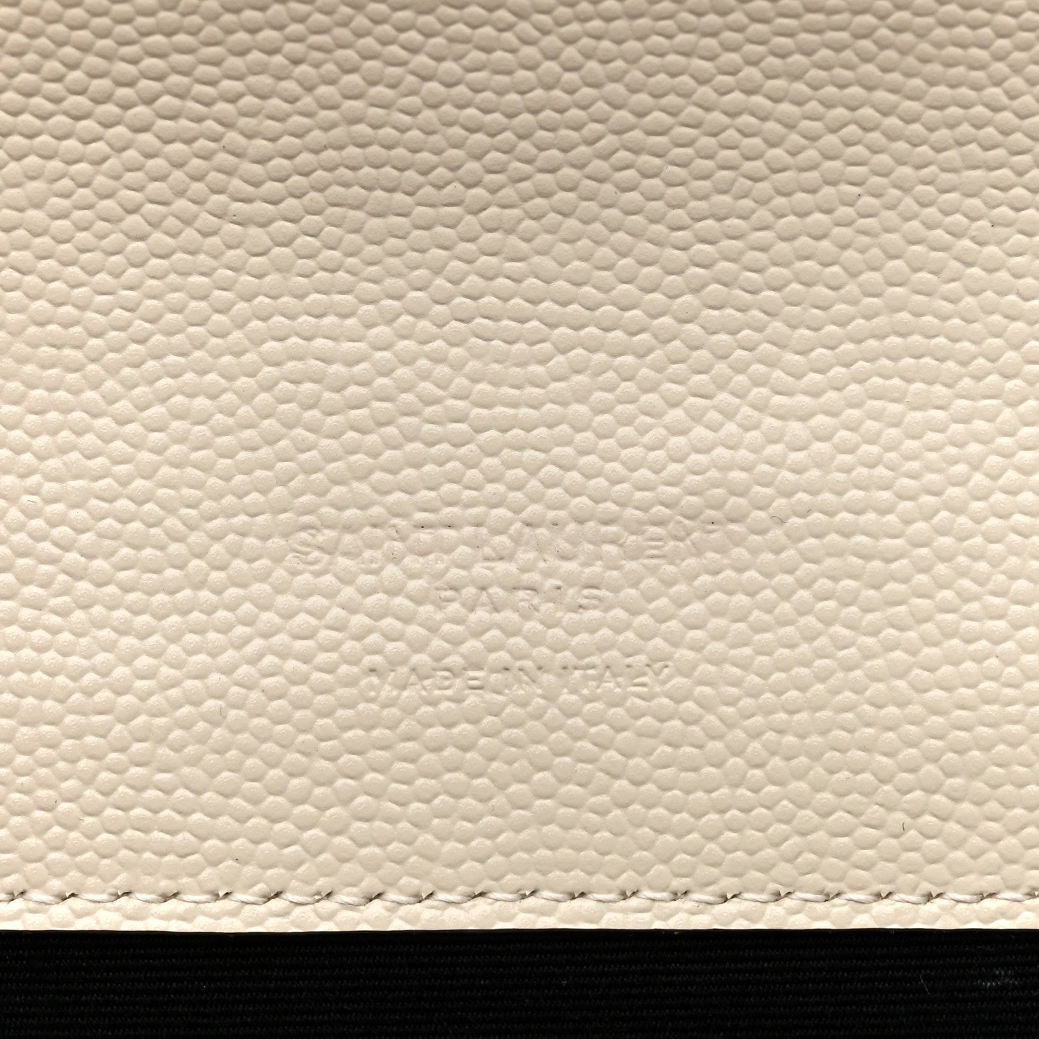 Grain De Poudre Matelasse Chevron Monogram Envelope Clutch Crema Soft