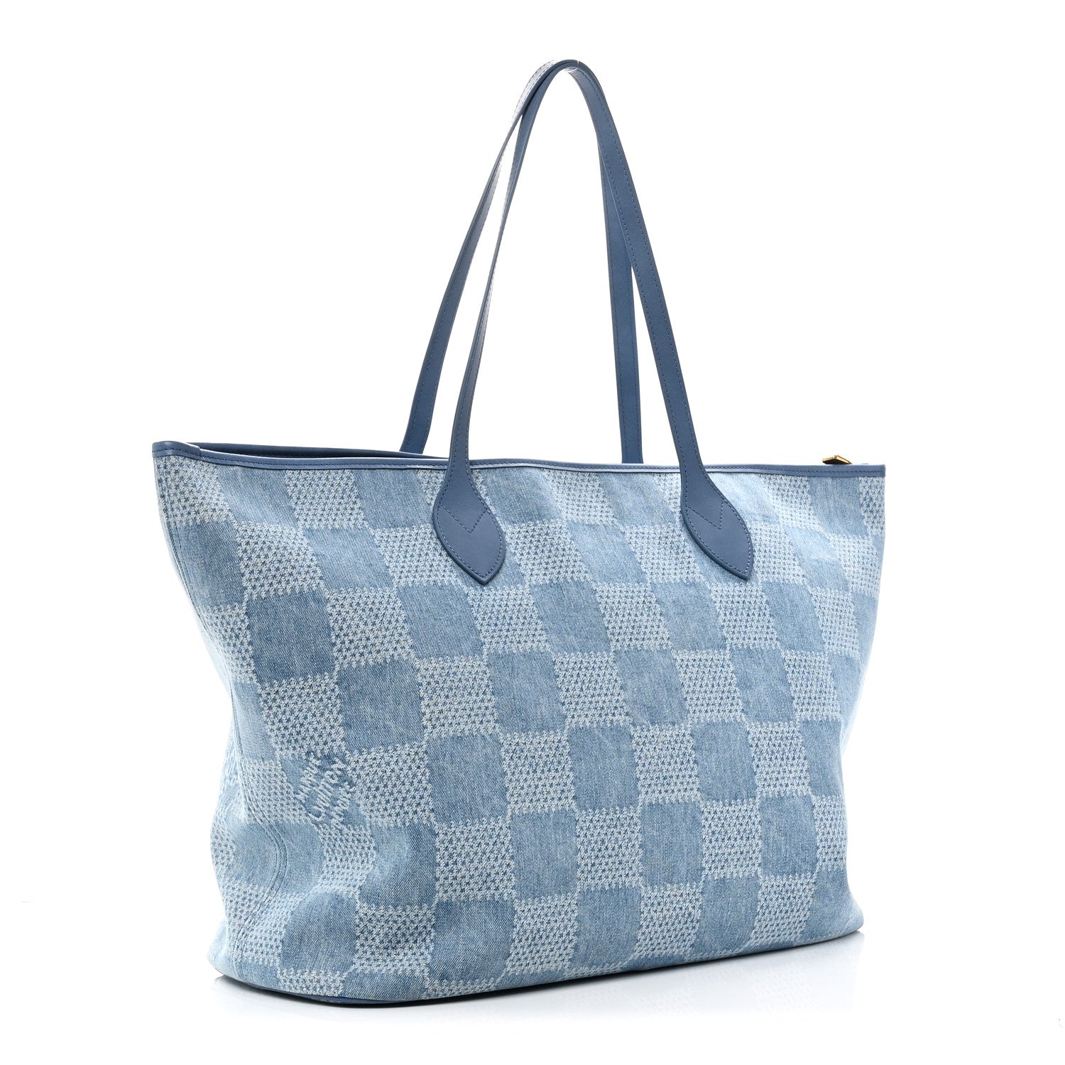 Damier Denim 3D Nevereverfull Denim Blue