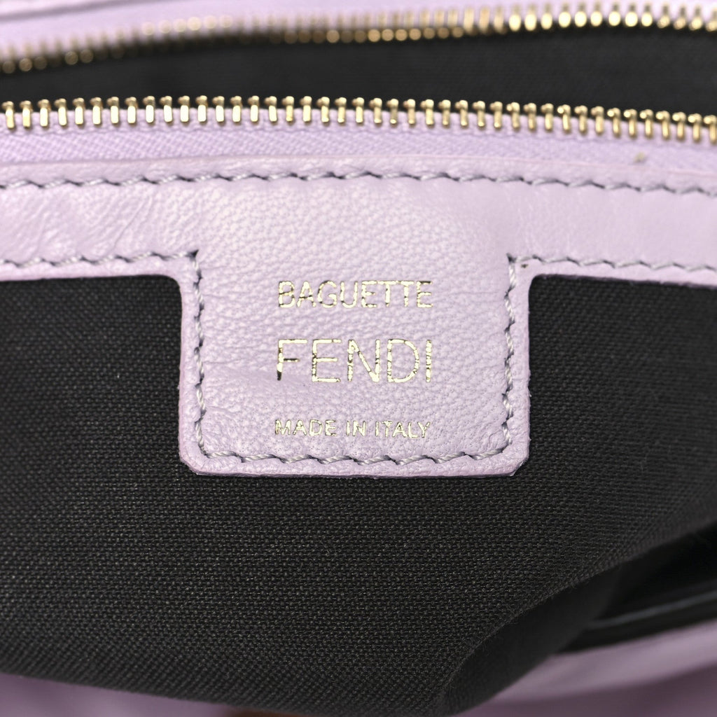 Nappa FF 1974 Embossed Baguette Anemone
