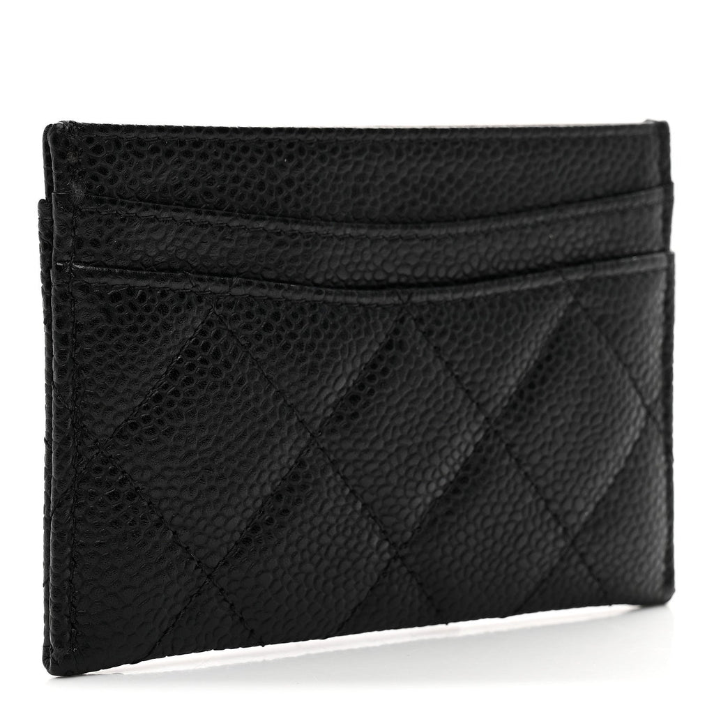 Caviar Quilted  Holder Black