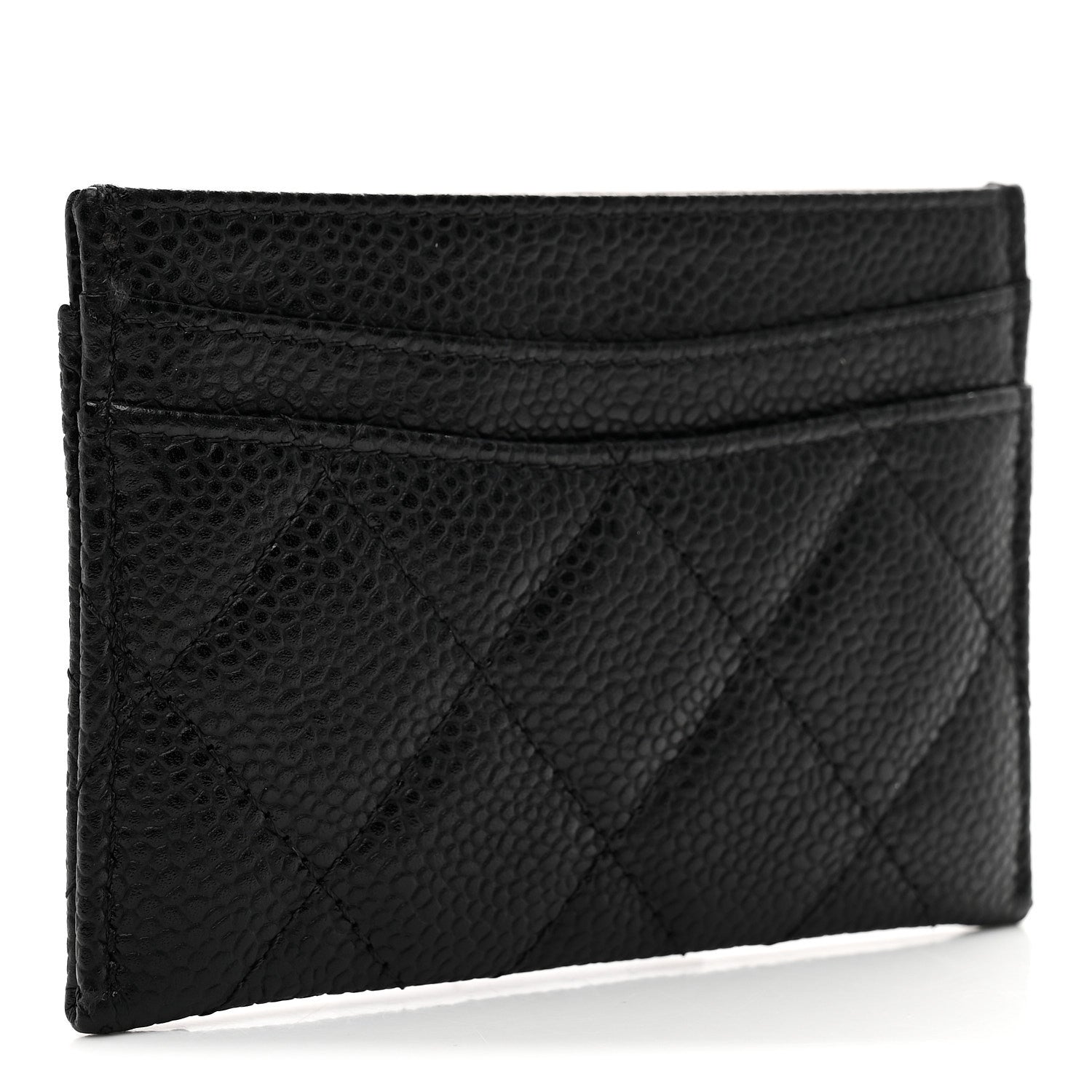 Caviar Quilted  Holder Black