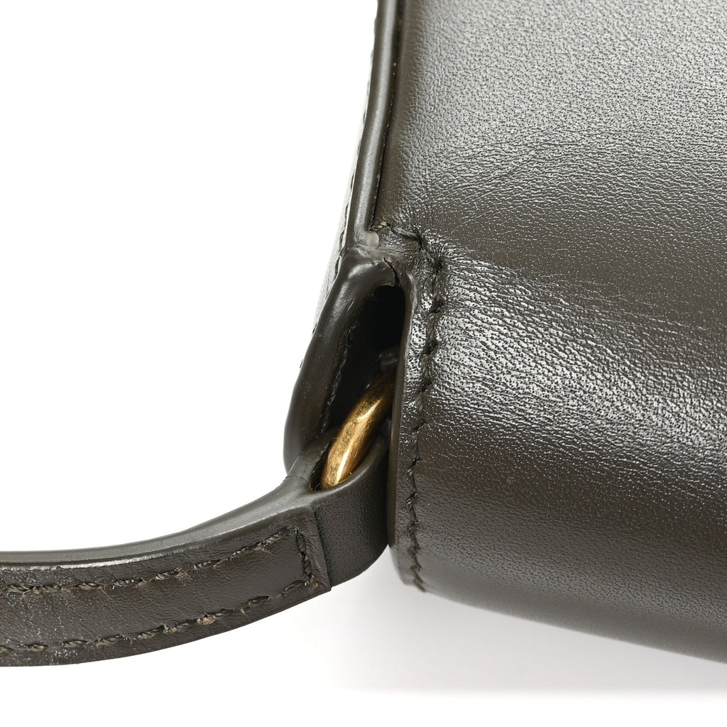 Box Calfskin Mini Voltaire Shoulder Bag Deep Musk