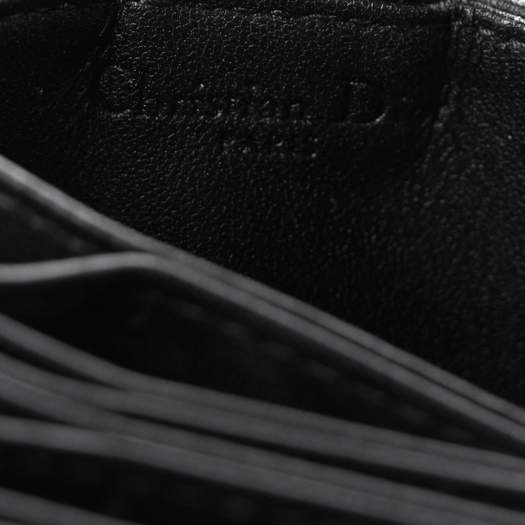 Lambskin Cannage Lady Dior Jasmine 5-Gusset  Holder Black