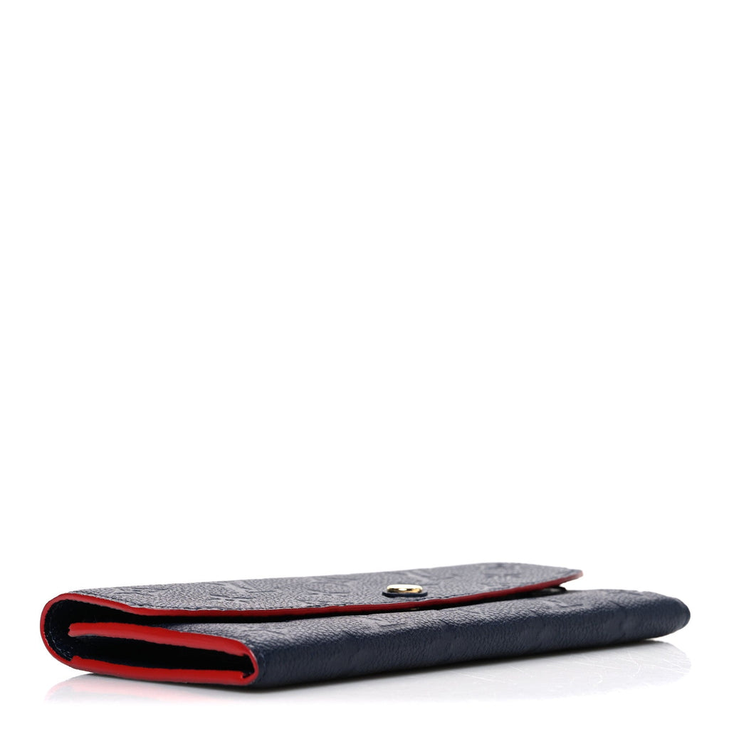 Empreinte Emilie Wallet Marine Rouge