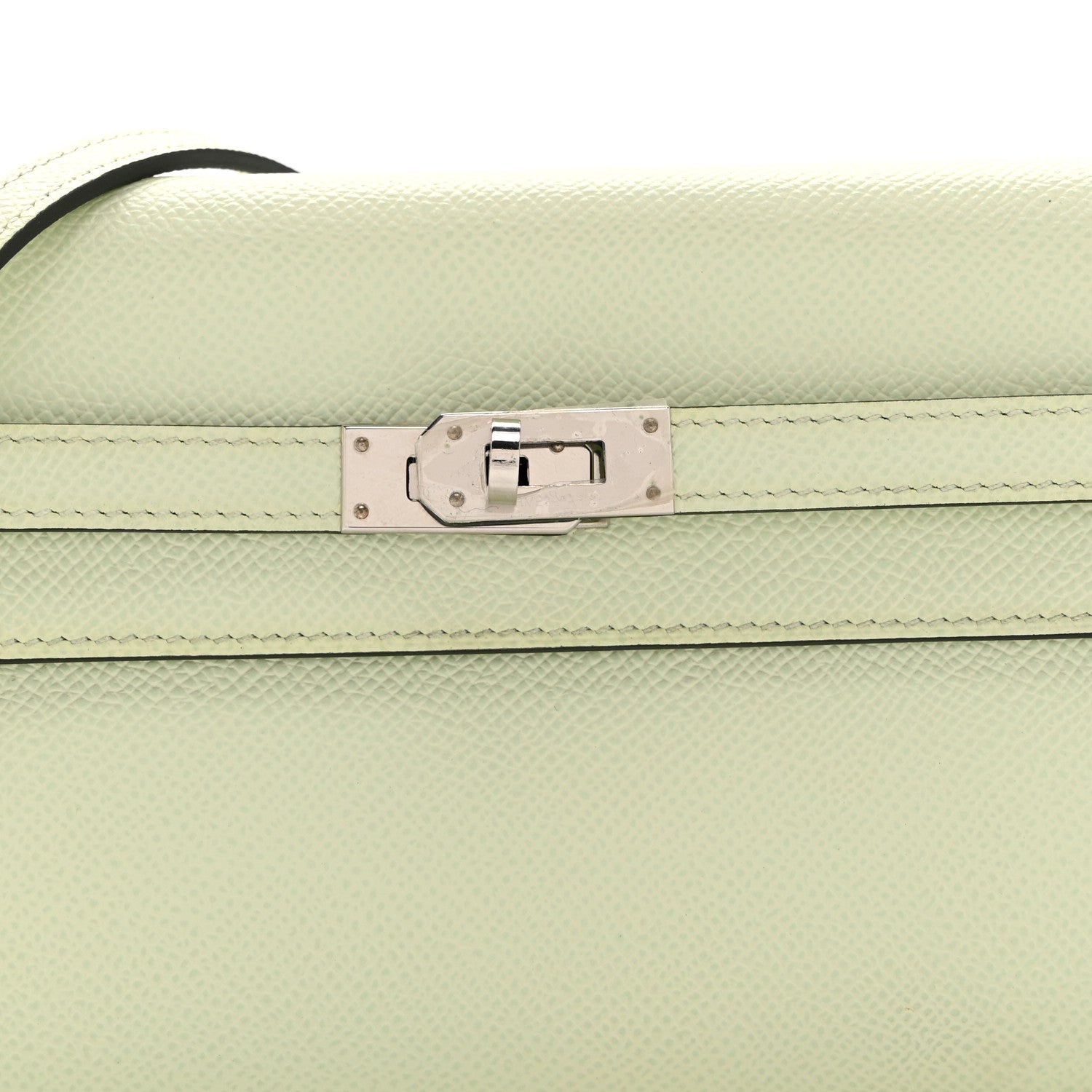 Epsom Kelly Wallet To Go Vert Fizz
